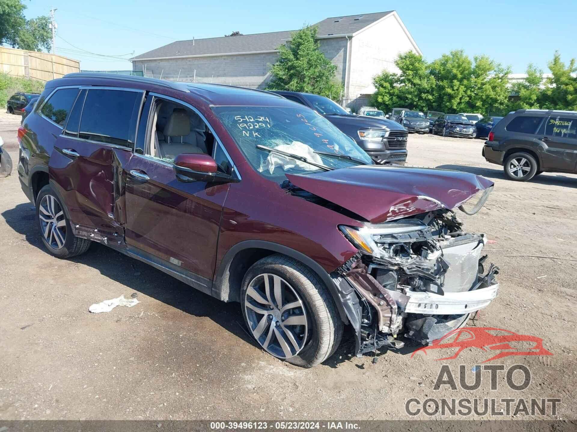 HONDA PILOT 2017 - 5FNYF6H99HB086932