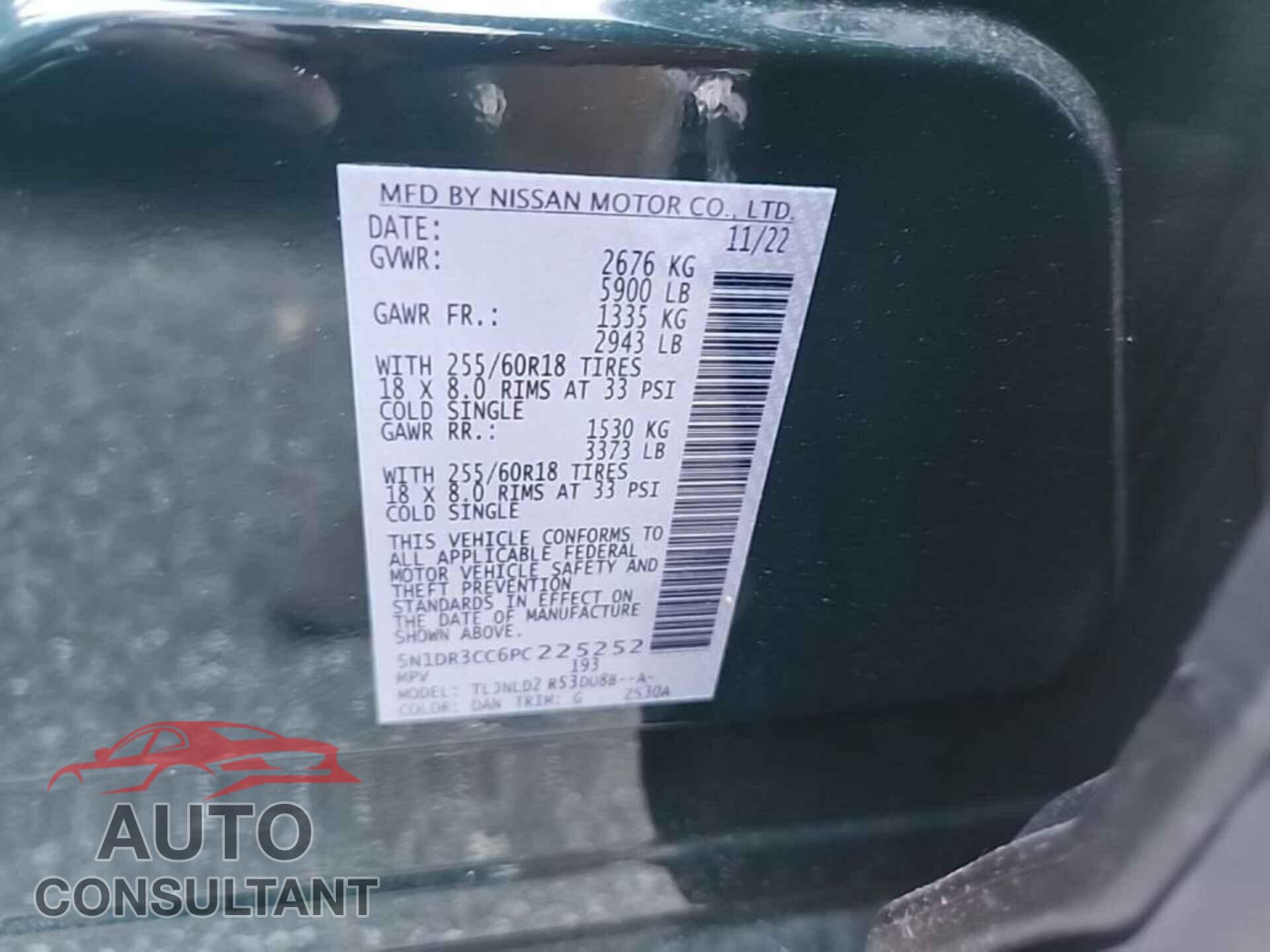 NISSAN PATHFINDER 2023 - 5N1DR3CC6PC225252