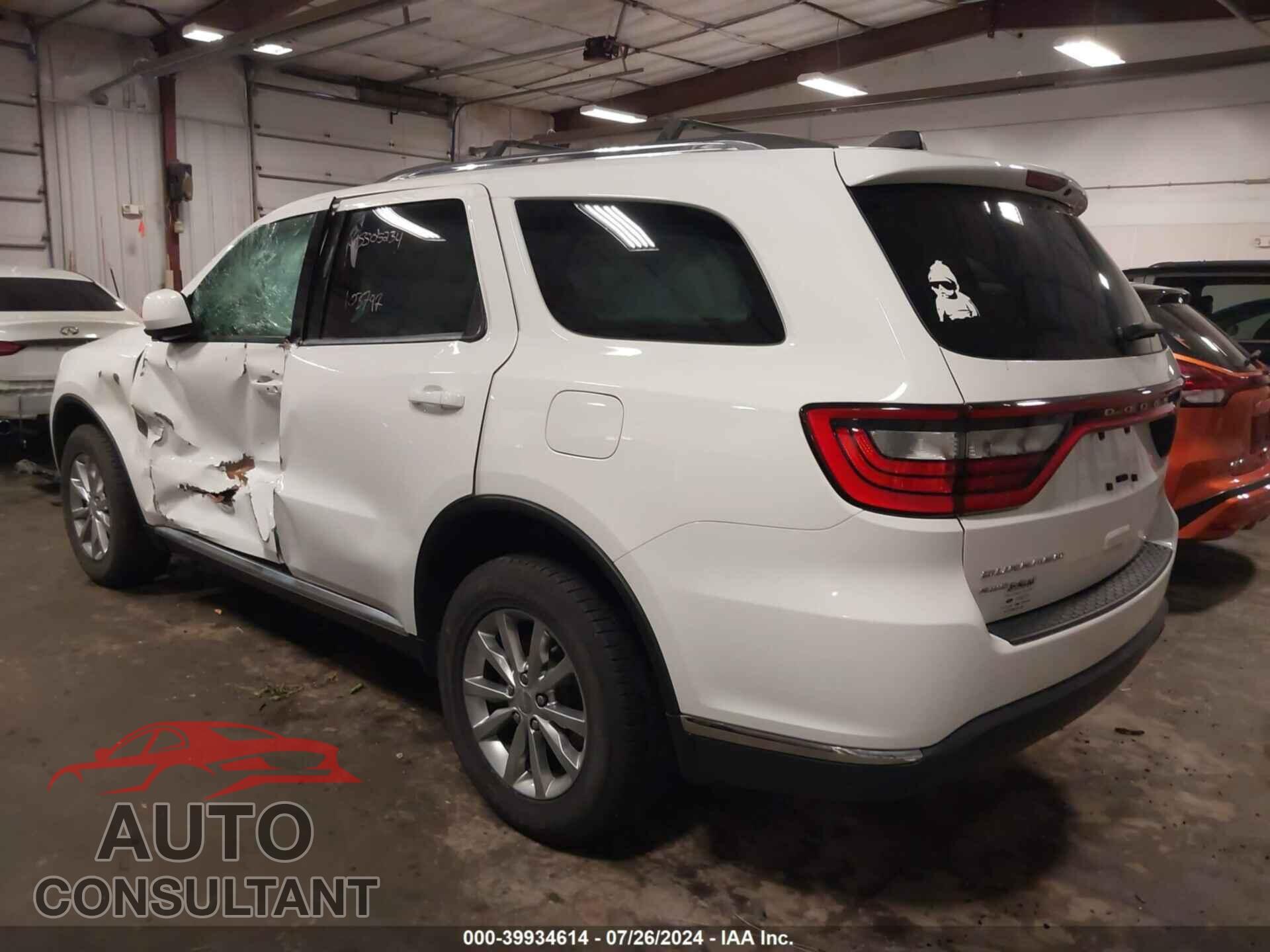 DODGE DURANGO 2017 - 1C4RDJAG5HC833834