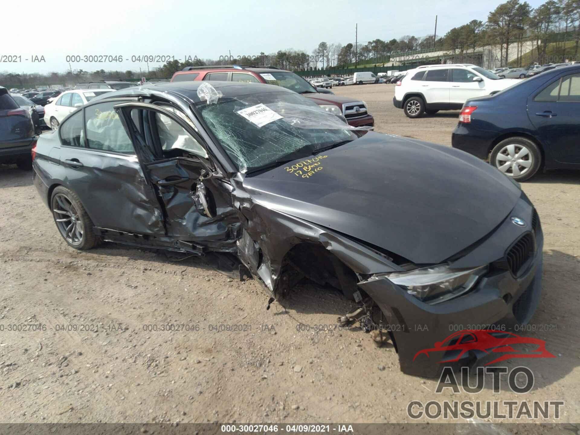 BMW 3 SERIES 2017 - WBA8B7G56HNU37519
