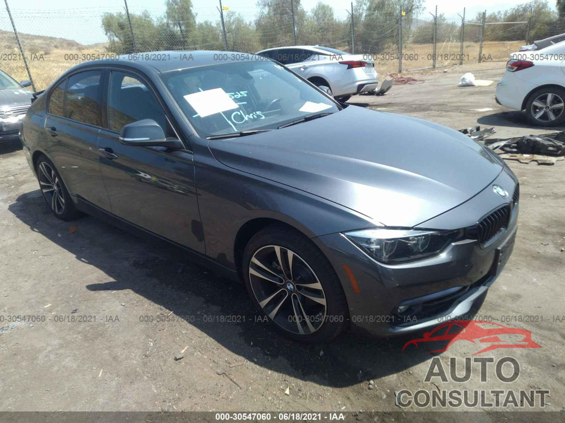 BMW 3 SERIES 2018 - WBA8B9G5XJNU97823