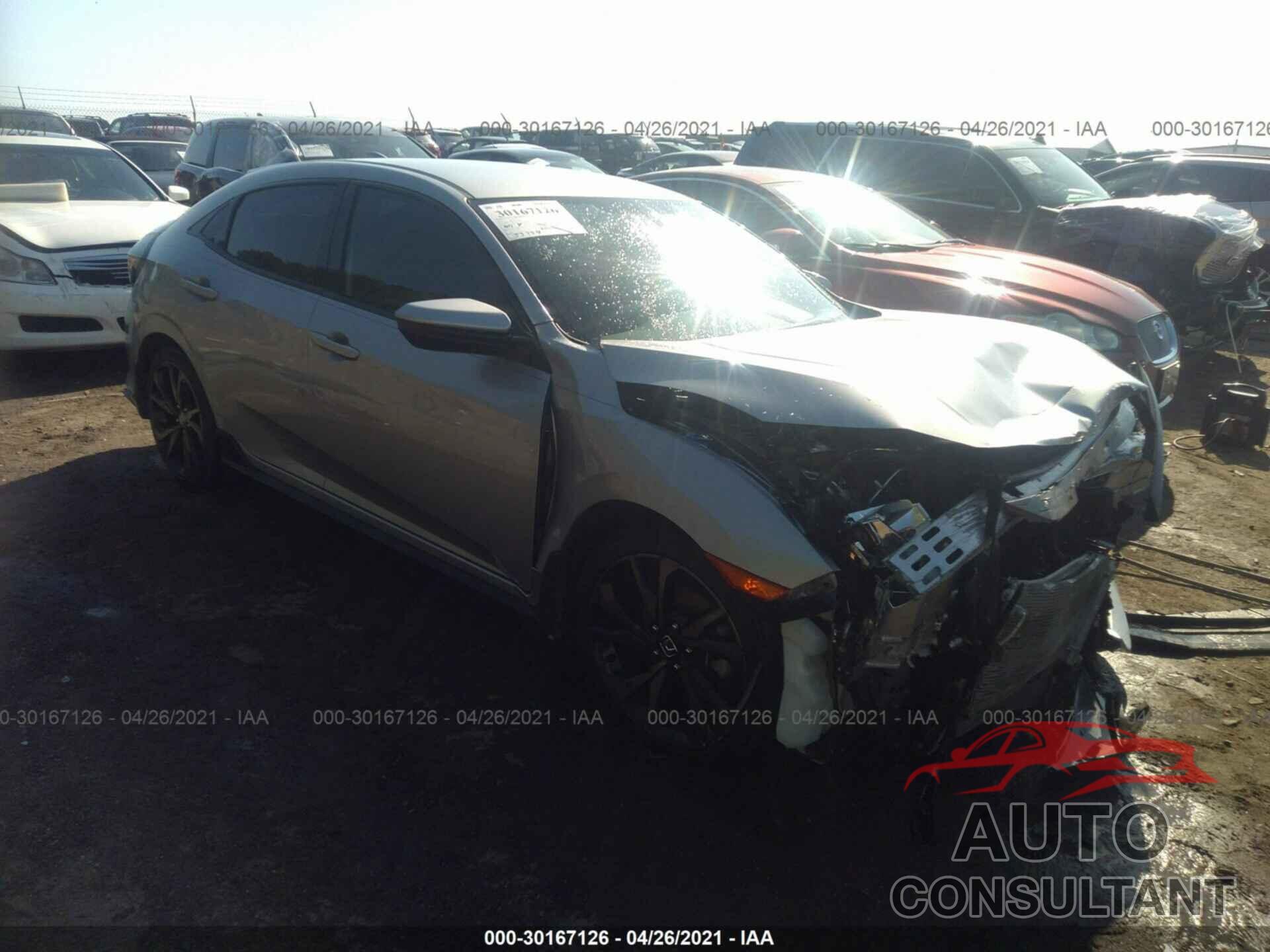 HONDA CIVIC HATCHBACK 2018 - SHHFK7G45JU219981
