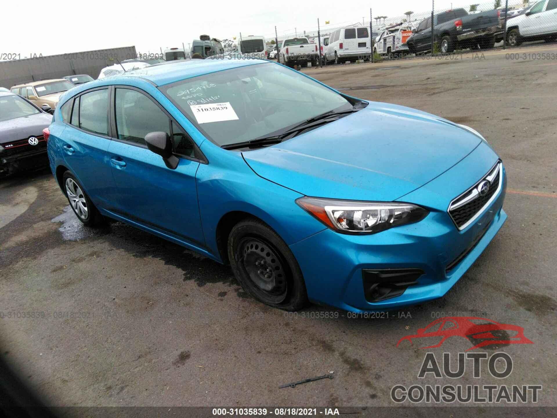 SUBARU IMPREZA 2019 - 4S3GTAA65K3714996