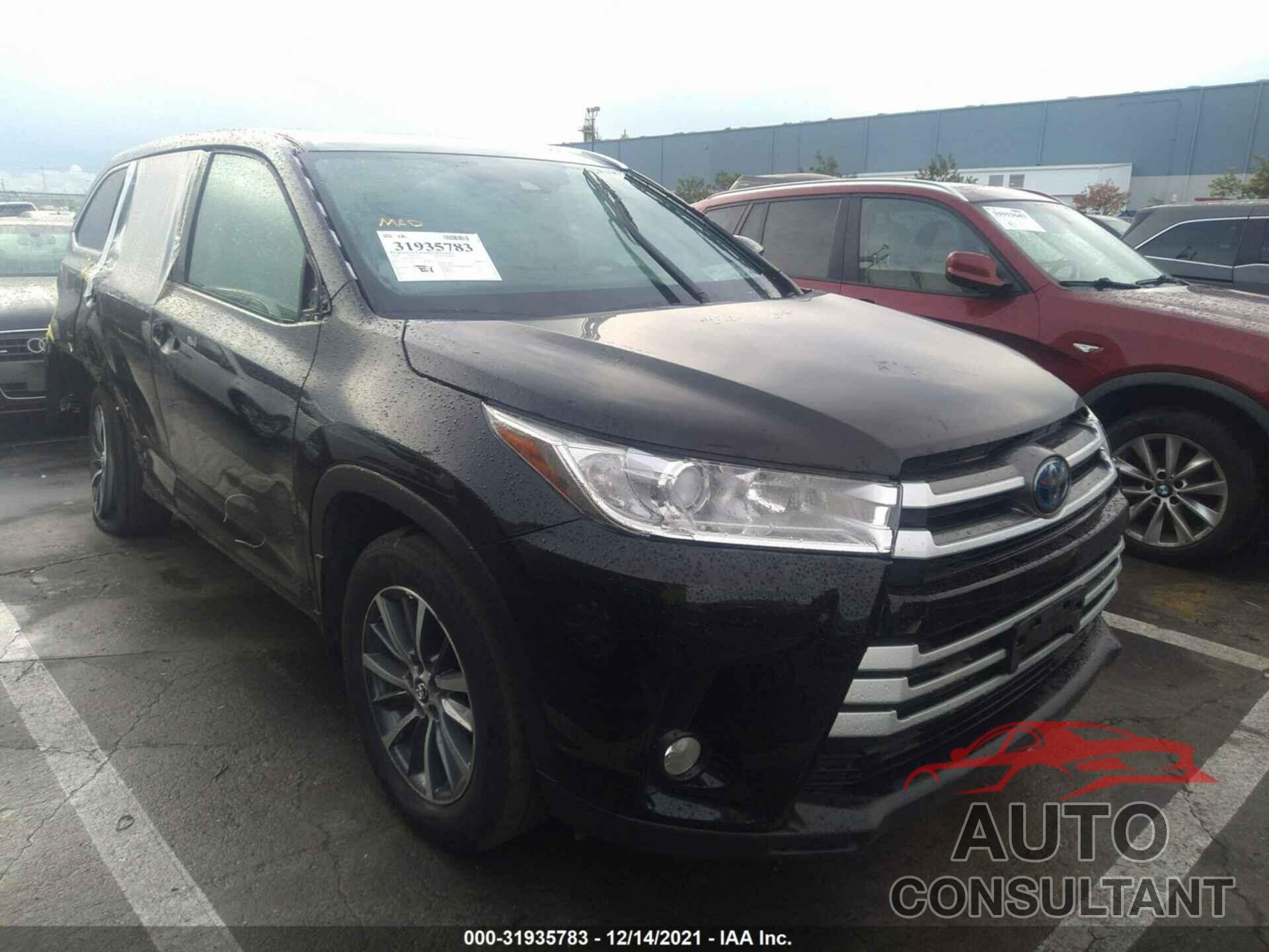 TOYOTA HIGHLANDER 2019 - 5TDJGRFH0KS076738
