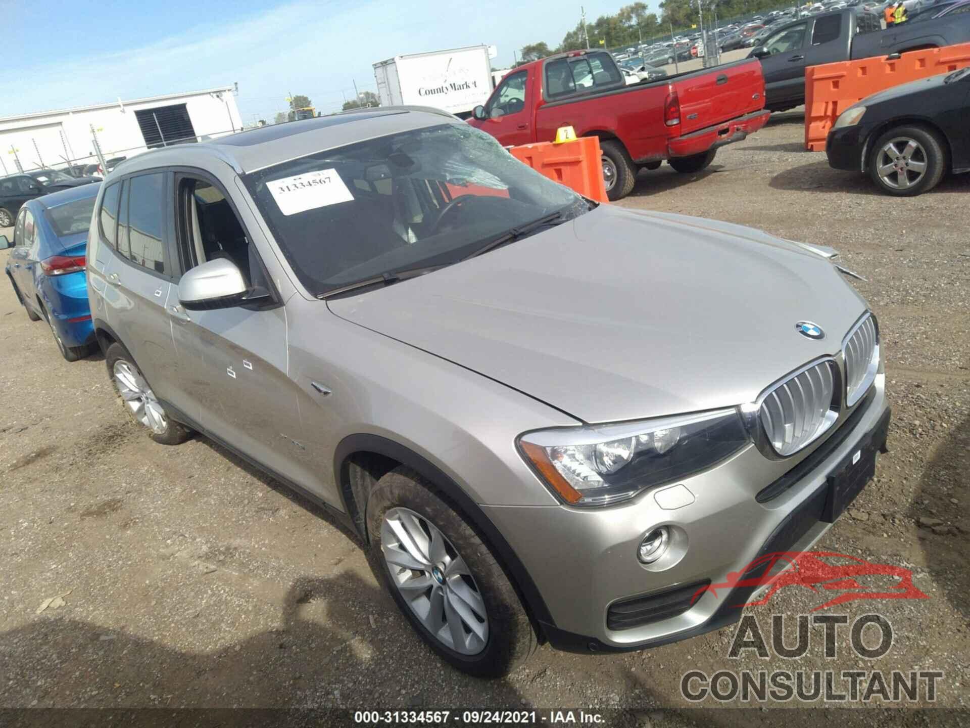 BMW X3 2016 - 5UXWX9C58G0D78256