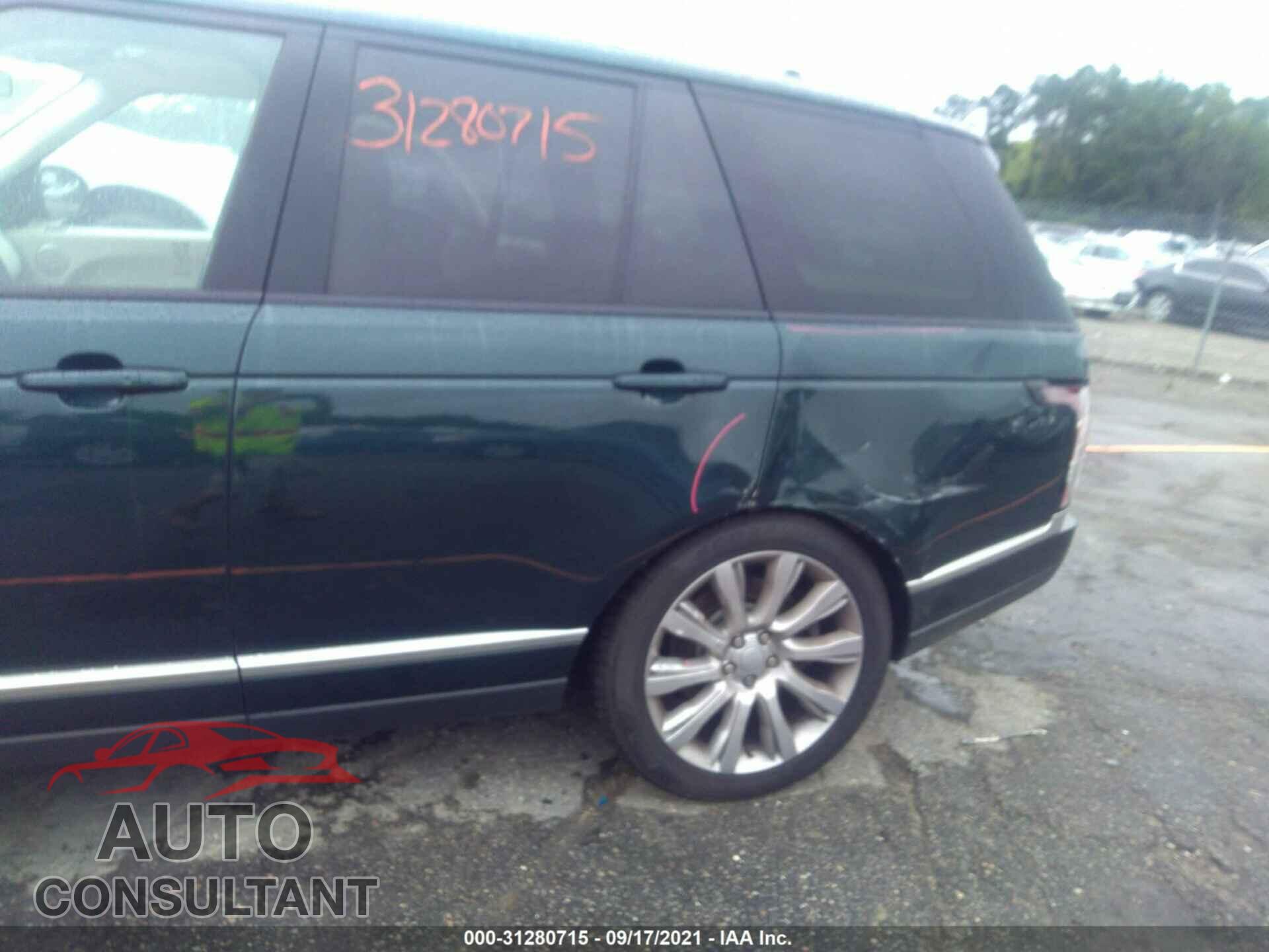 LAND ROVER RANGE ROVER 2016 - SALGS2EF6GA272356