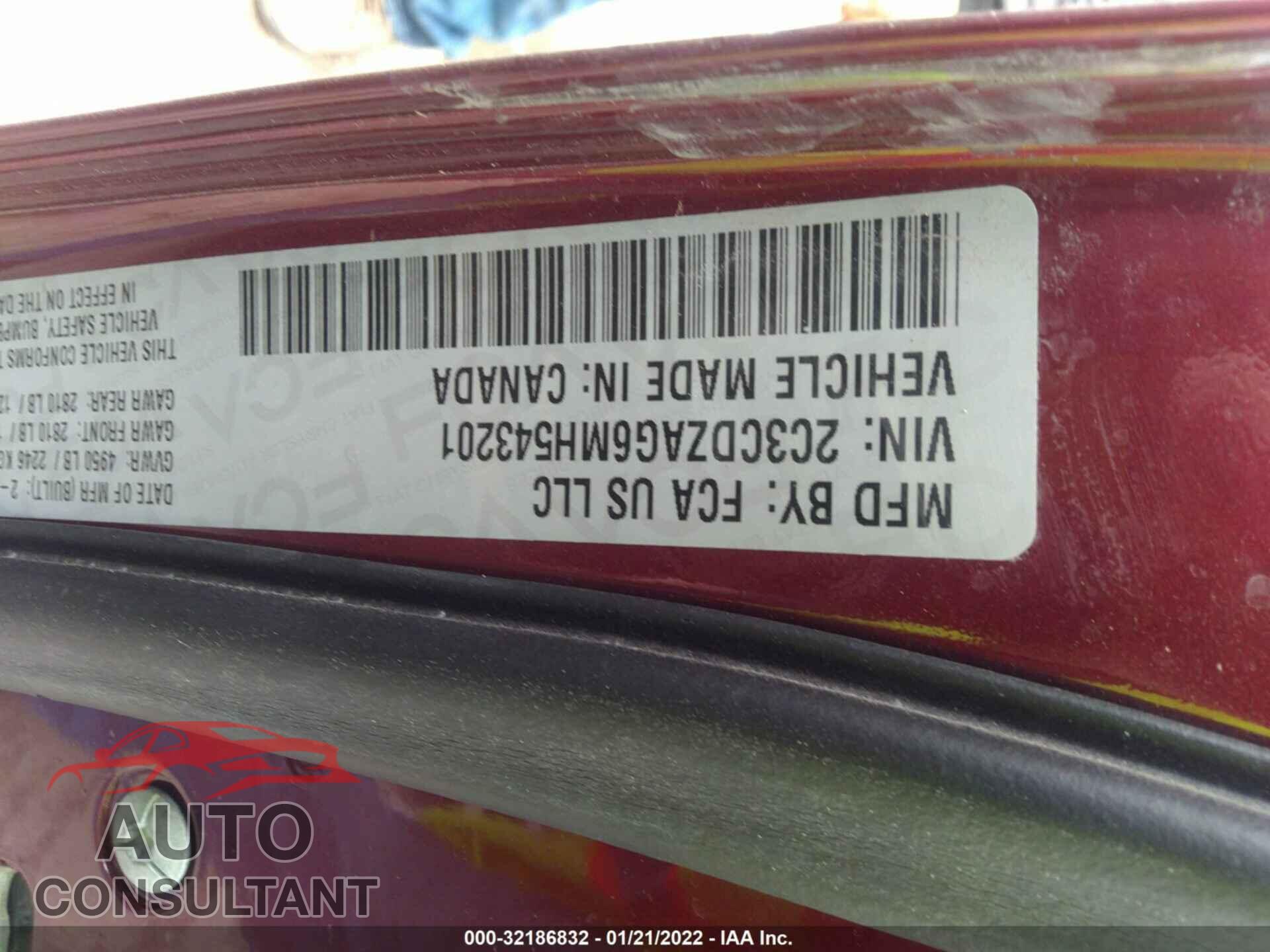 DODGE CHALLENGER 2021 - 2C3CDZAG6MH543201