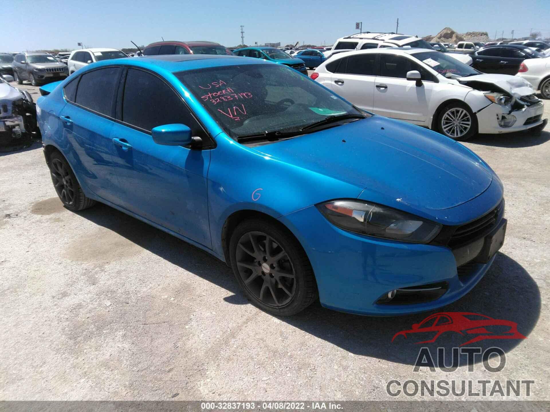 DODGE DART 2016 - 1C3CDFBB4GD565166