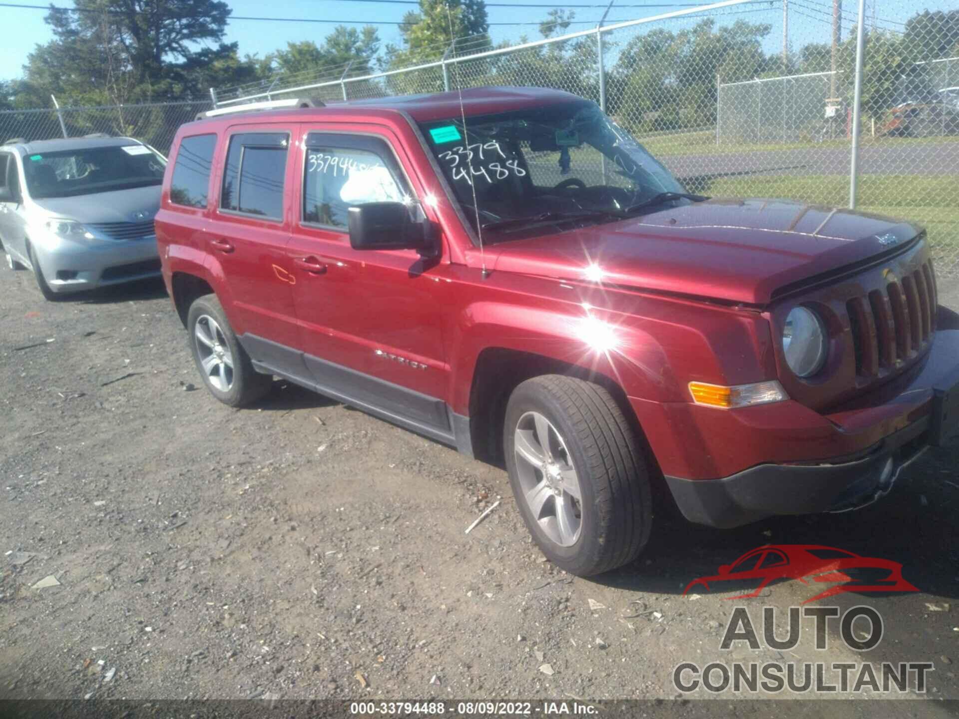 JEEP PATRIOT 2017 - 1C4NJRFB7HD194756