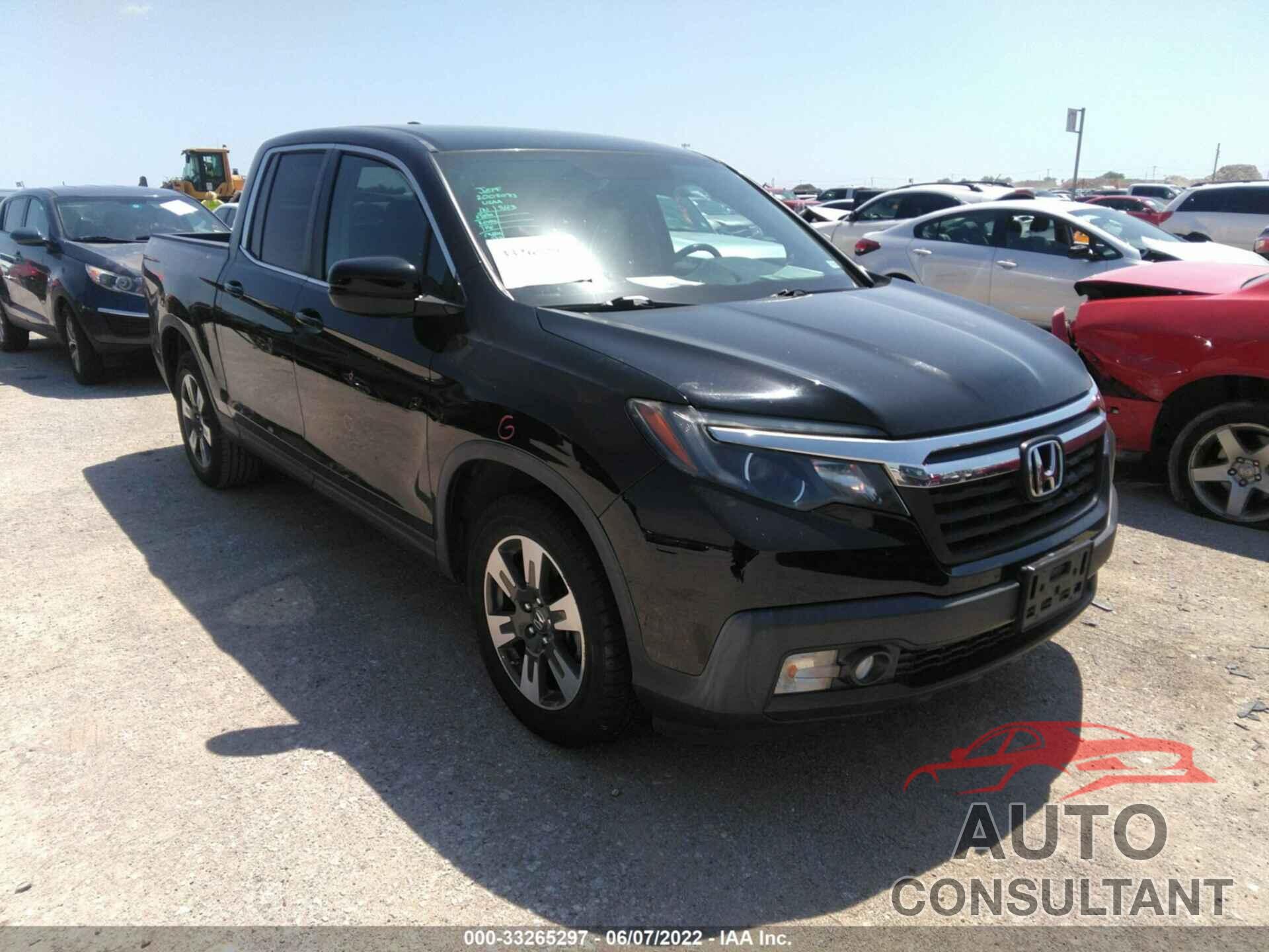 HONDA RIDGELINE 2017 - 5FPYK2F58HB007956