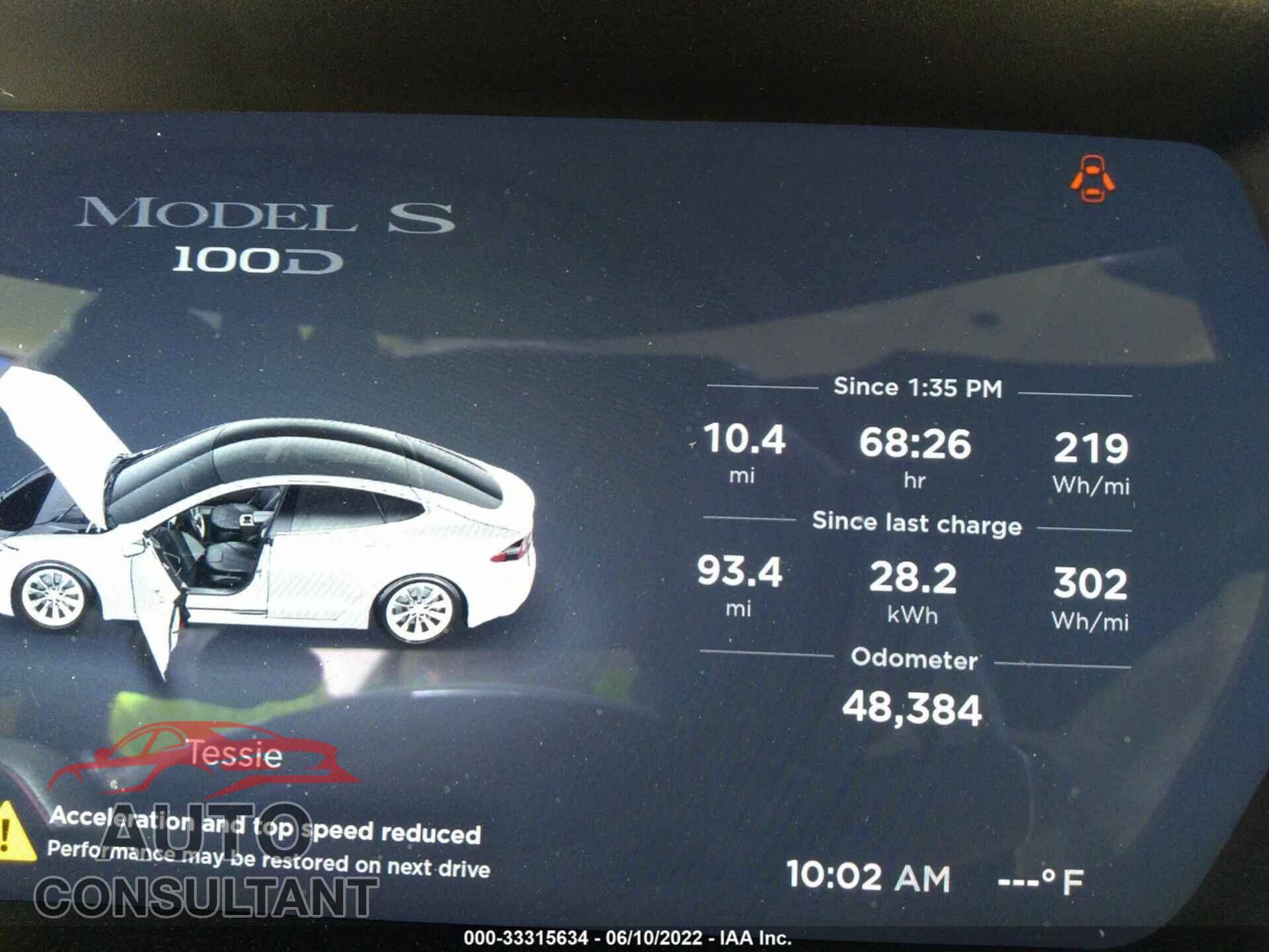 TESLA MODEL S 2017 - 5YJSA1E25HF204375