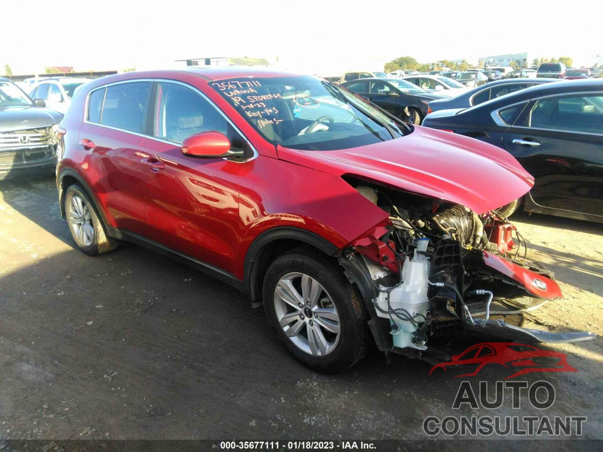 KIA SPORTAGE 2019 - KNDPM3AC1K7508596