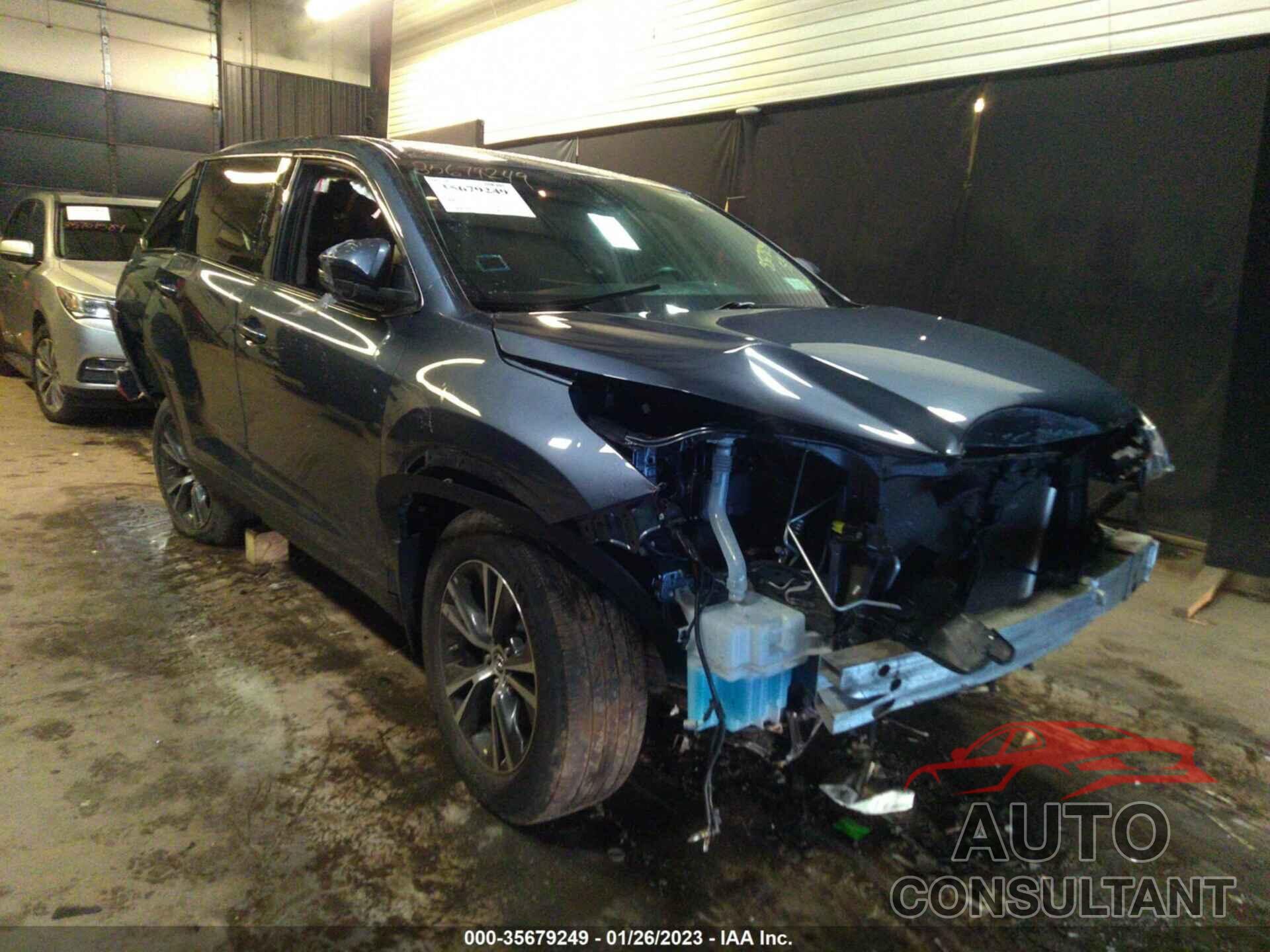 TOYOTA HIGHLANDER 2019 - 5TDZARFH3KS043852