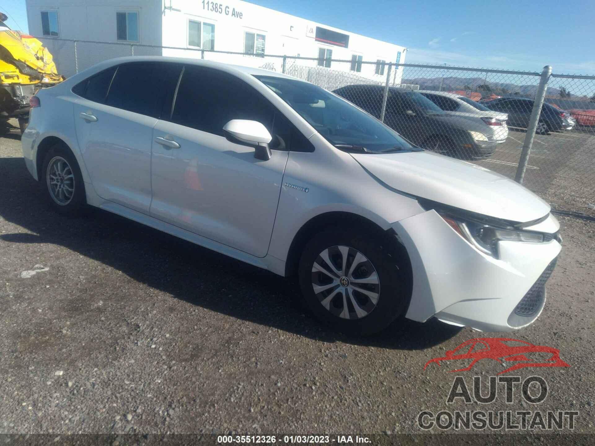TOYOTA COROLLA 2020 - JTDEBRBEXLJ000860