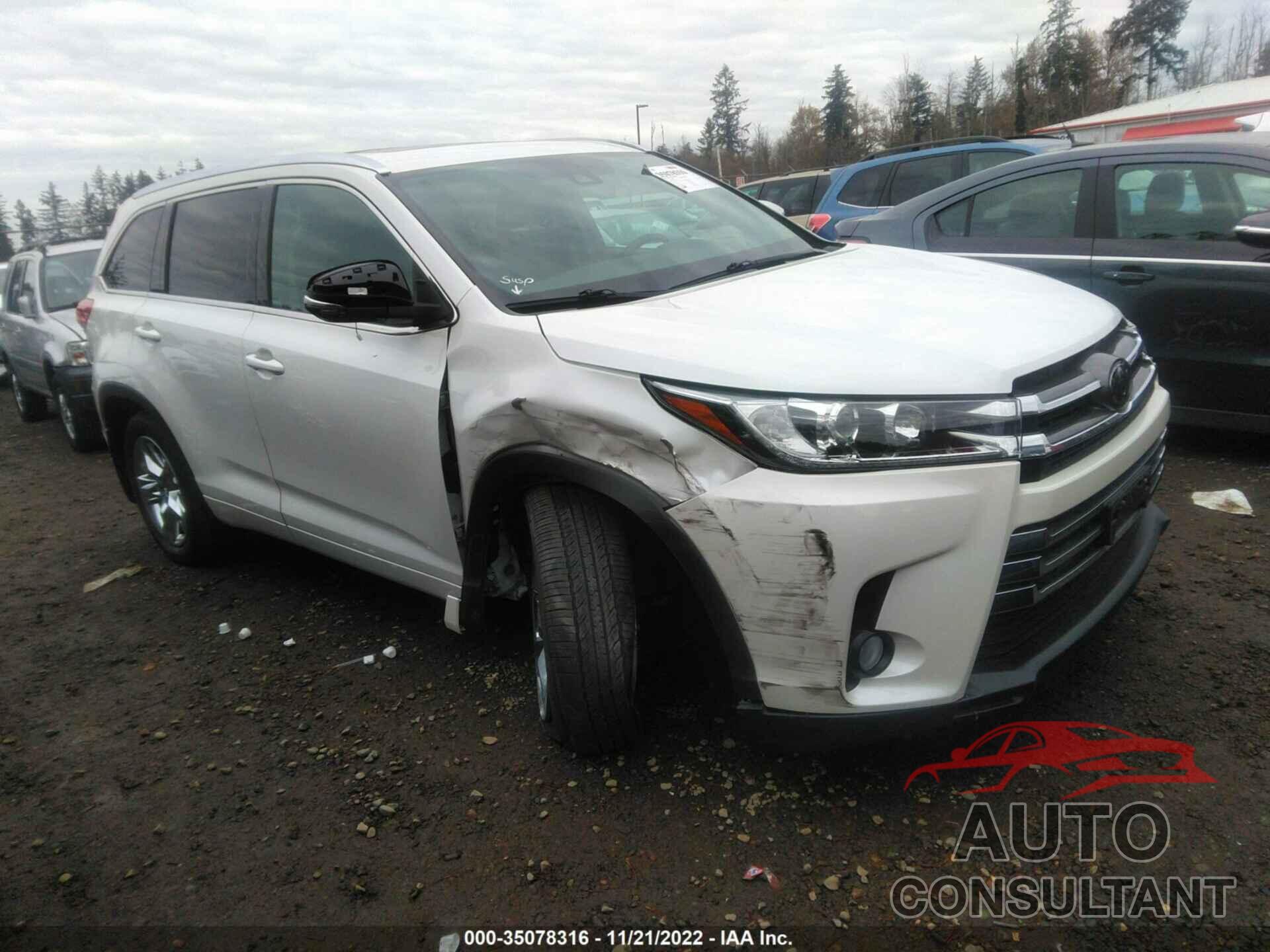 TOYOTA HIGHLANDER 2018 - 5TDDZRFH6JS841764
