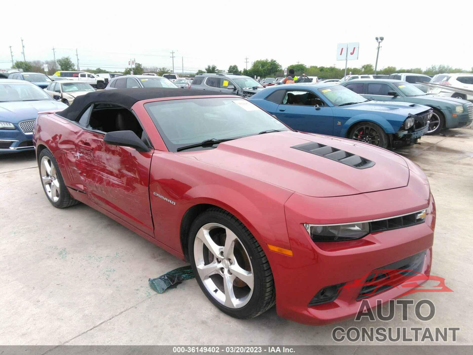 CHEVROLET CAMARO 2015 - 2G1FK3DJXF9298363