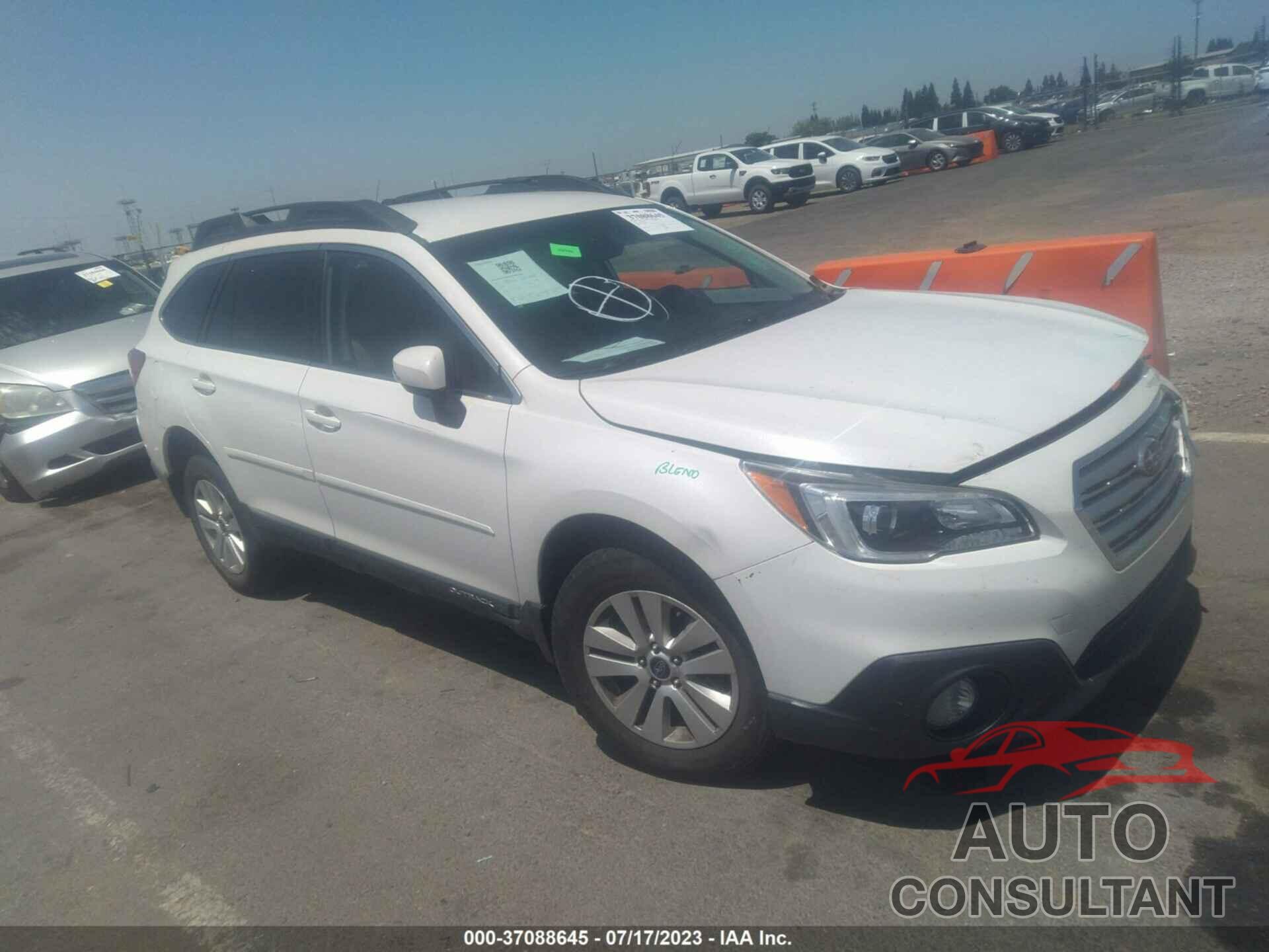 SUBARU OUTBACK 2017 - 4S4BSACC1H3330606
