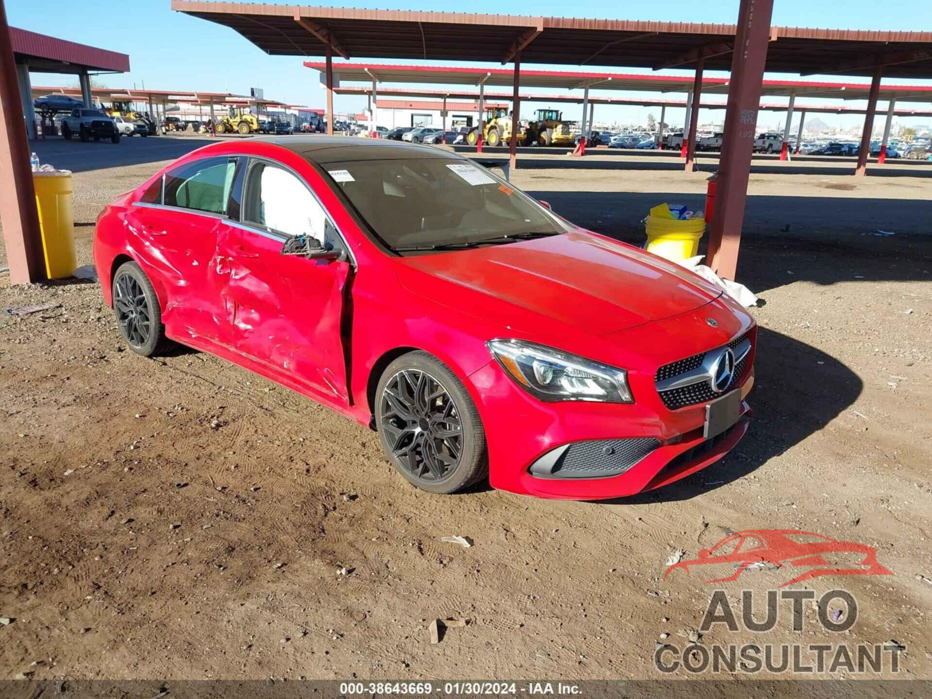 MERCEDES-BENZ CLA 250 2018 - WDDSJ4GB6JN536546