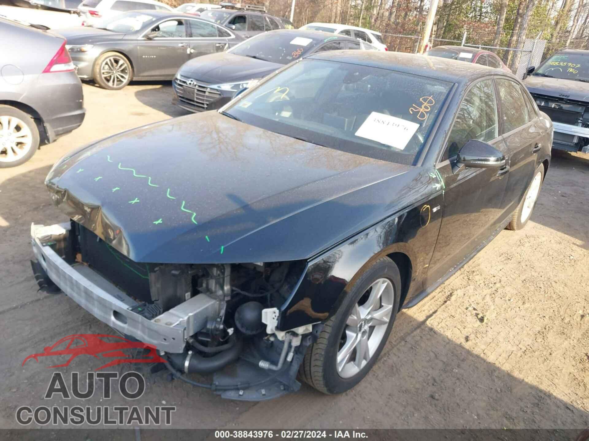 AUDI A4 2018 - WAUDNAF46JA035363