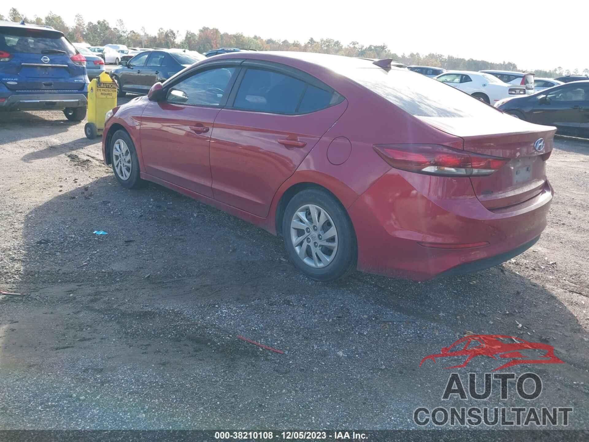 HYUNDAI ELANTRA 2017 - KMHD74LF3HU103837