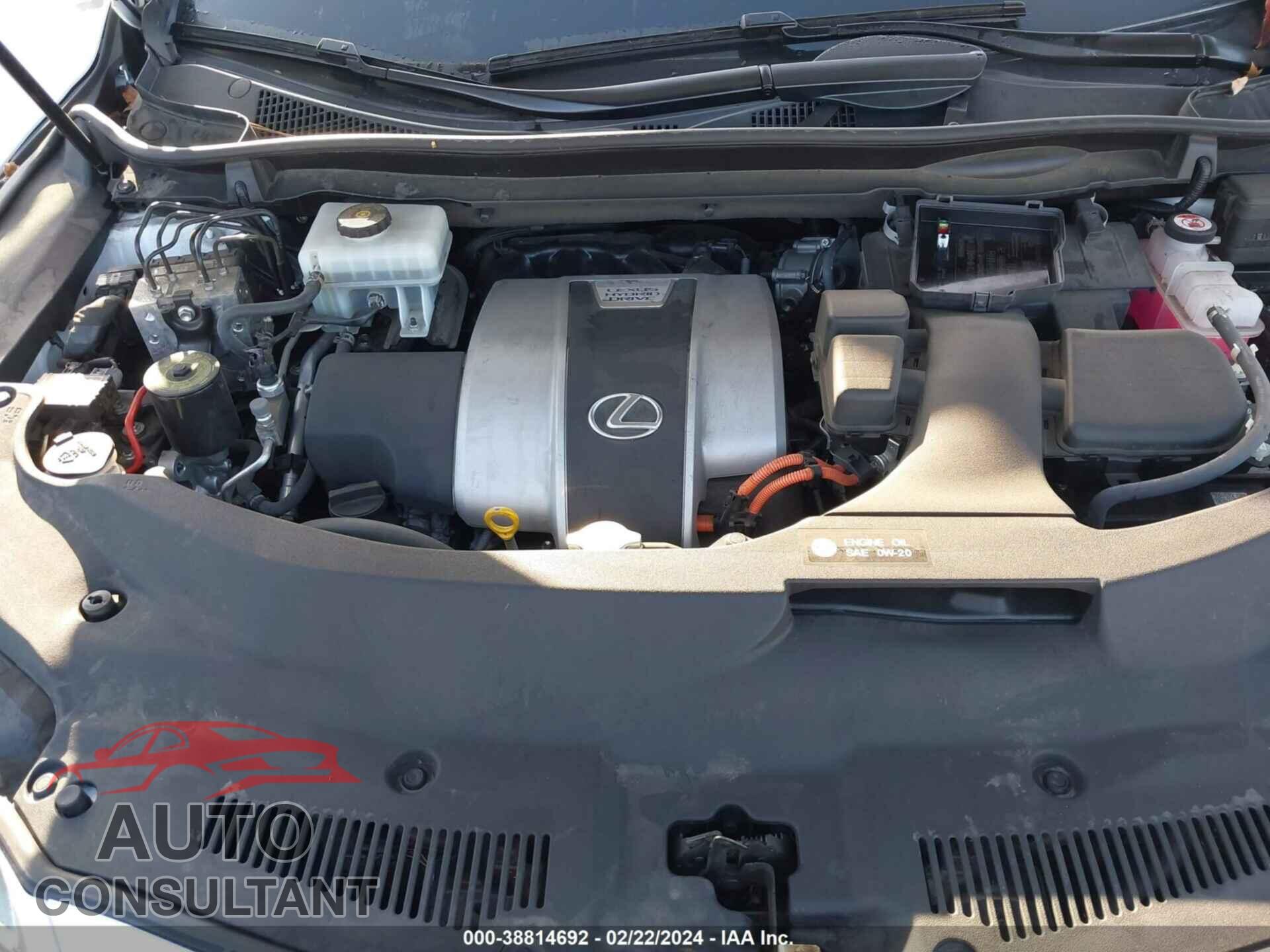LEXUS RX 2017 - 2T2BGMCA9HC019675