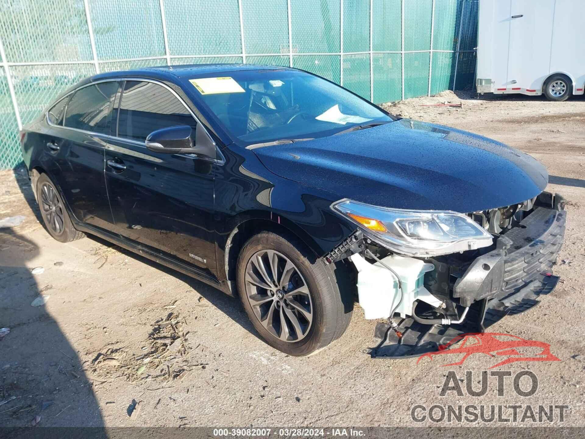 TOYOTA AVALON HYBRID 2016 - 4T1BD1EBXGU049007