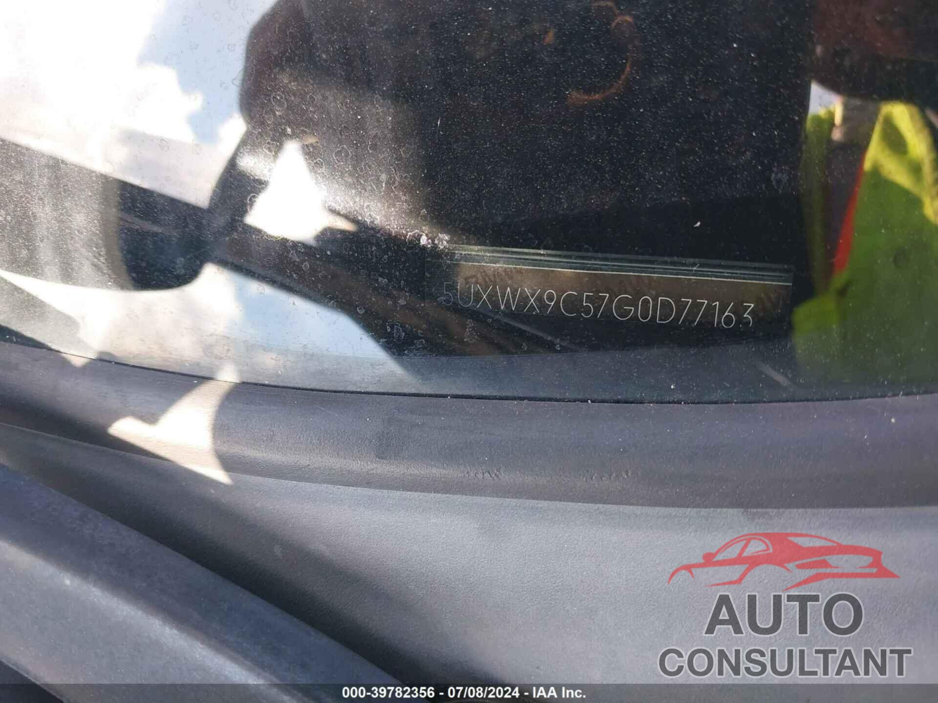 BMW X3 2016 - 5UXWX9C57G0D77163