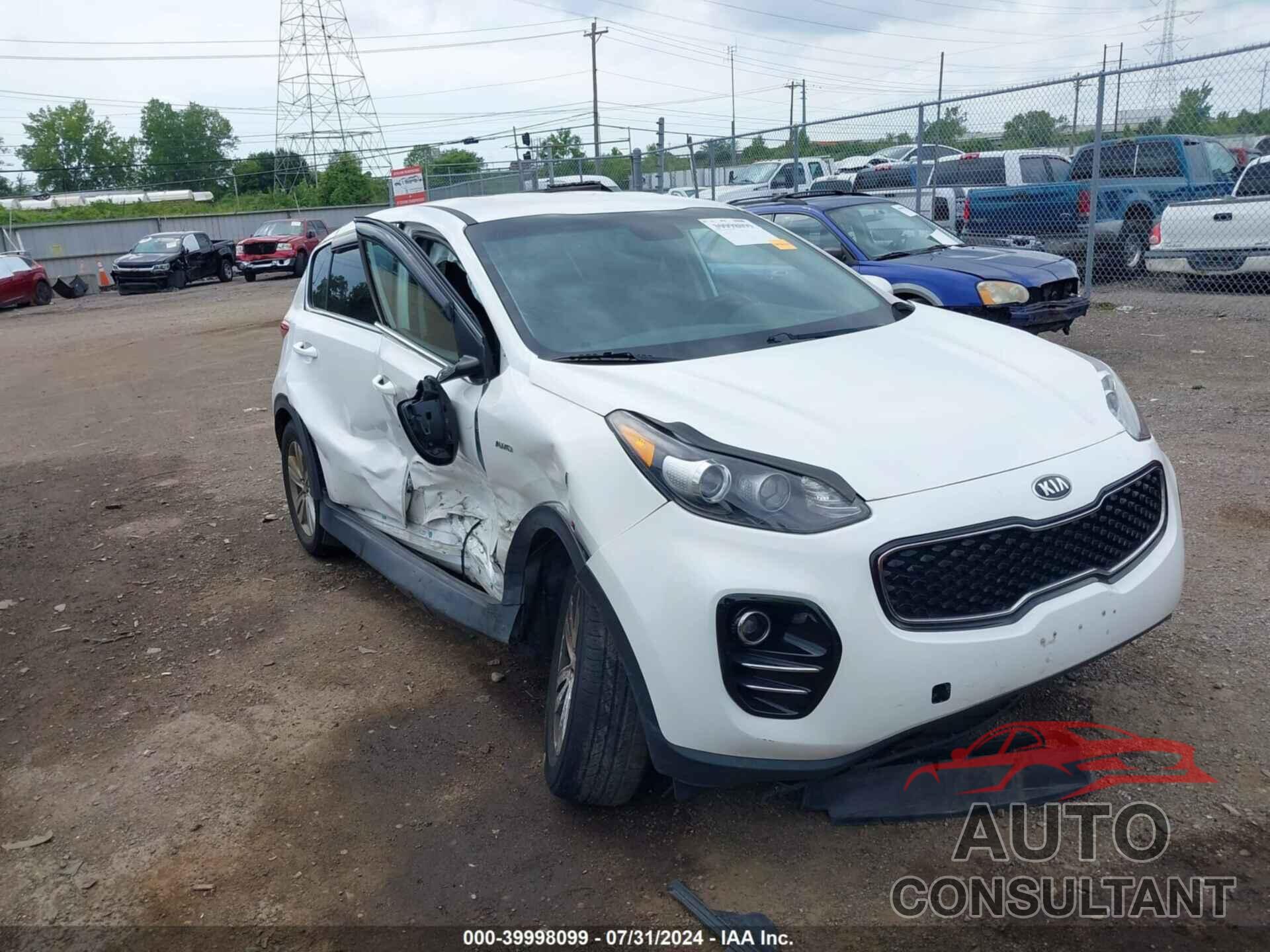 KIA SPORTAGE 2017 - KNDPMCAC6H7250181