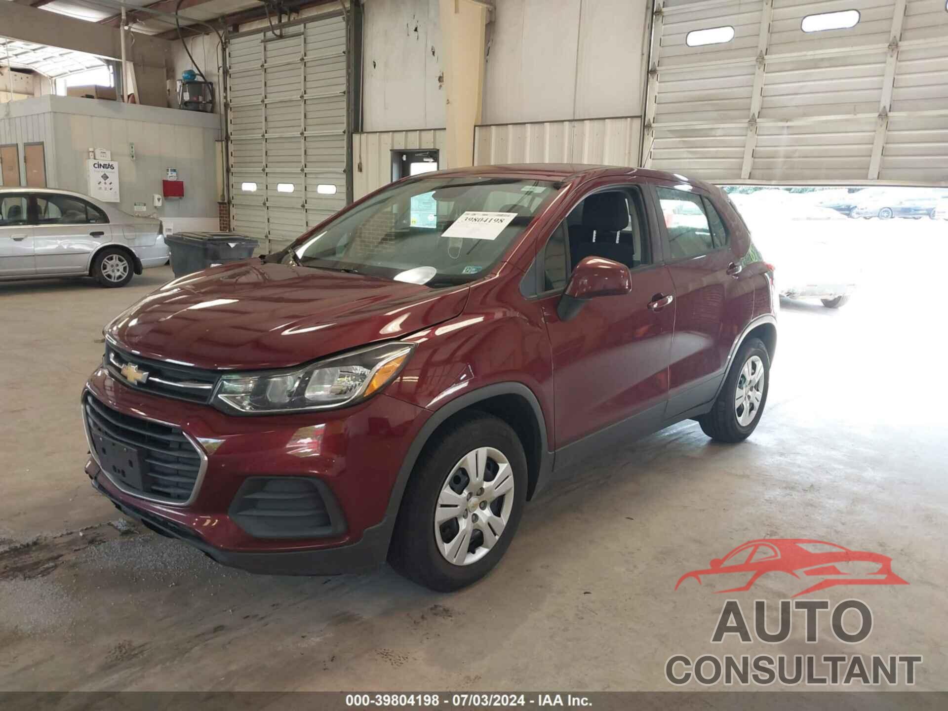 CHEVROLET TRAX 2017 - 3GNCJKSB6HL265208