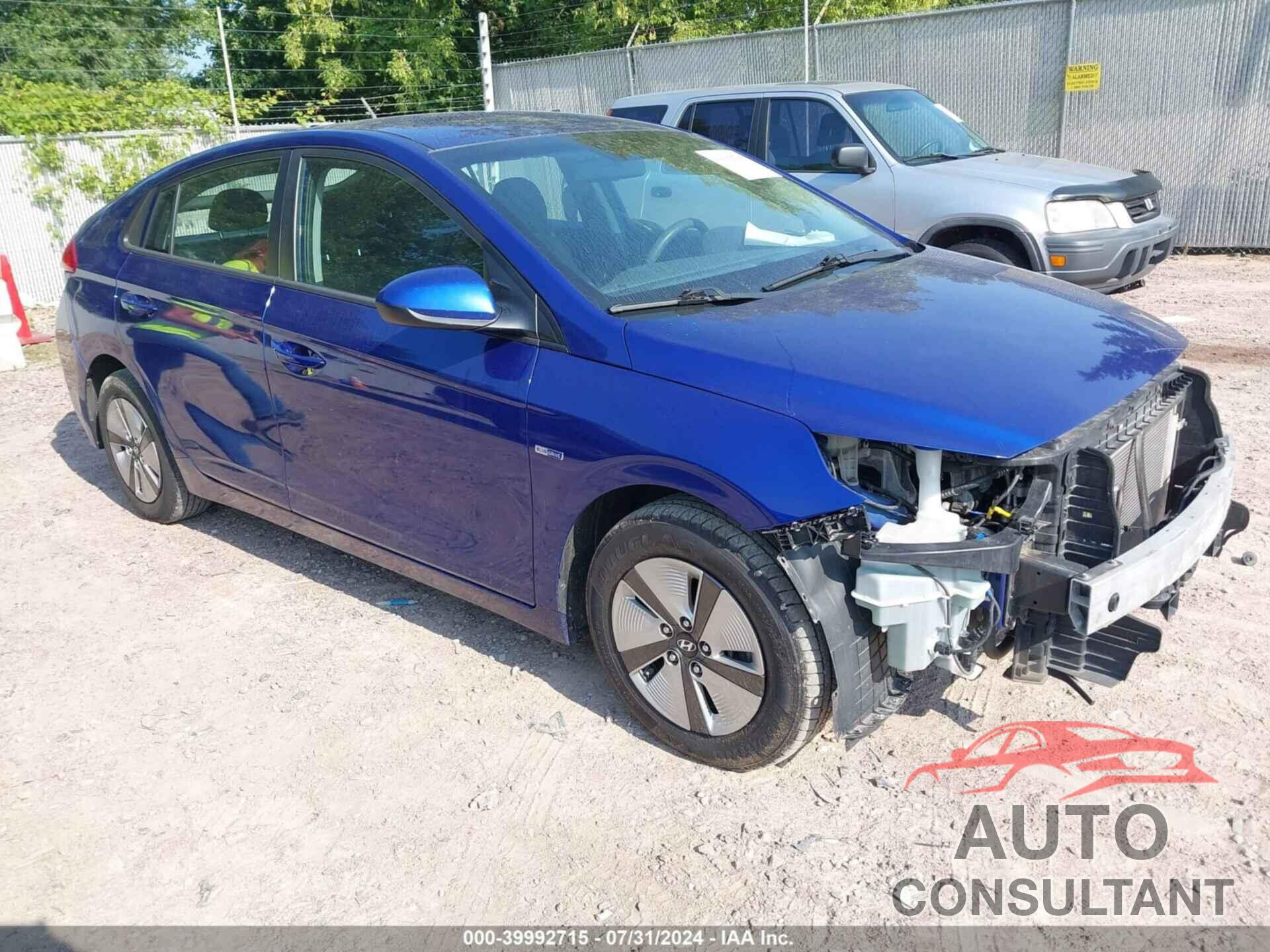 HYUNDAI IONIQ HYBRID 2019 - KMHC65LC6KU171227