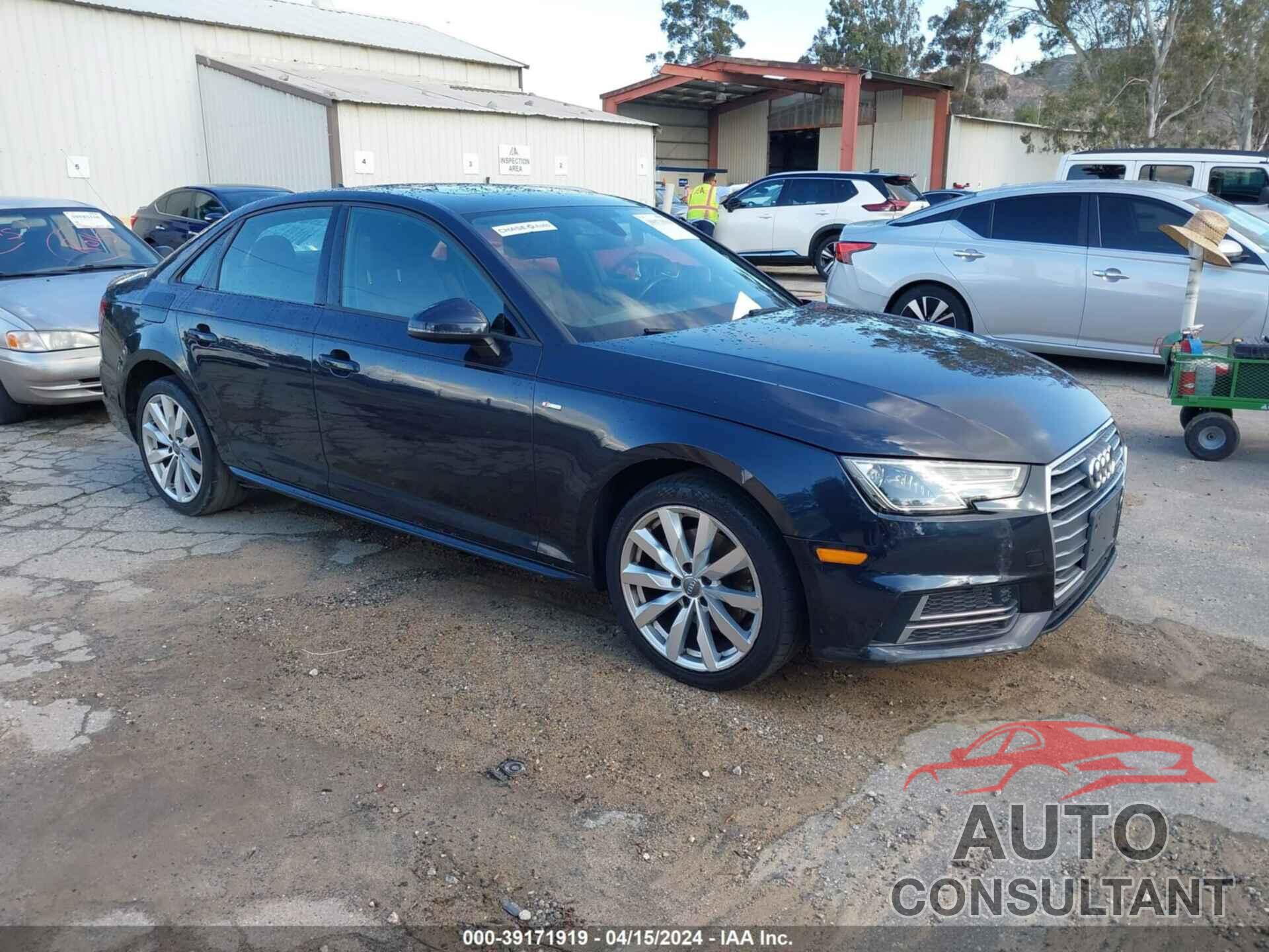 AUDI A4 2018 - WAUKMAF49JA068125