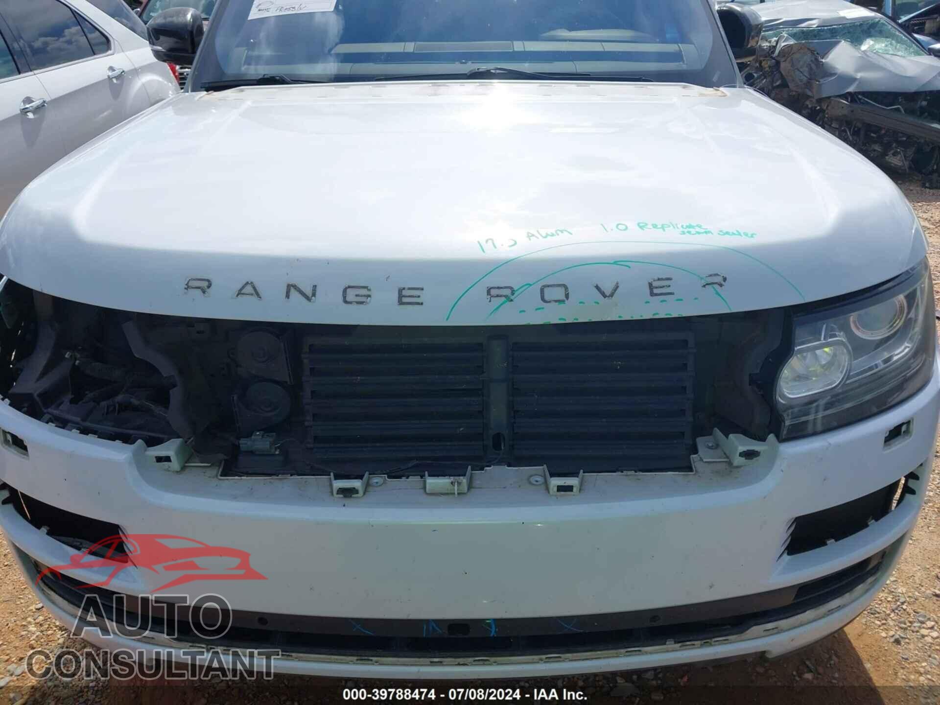 LAND ROVER RANGE ROVER 2016 - SALGS2KFXGA255449