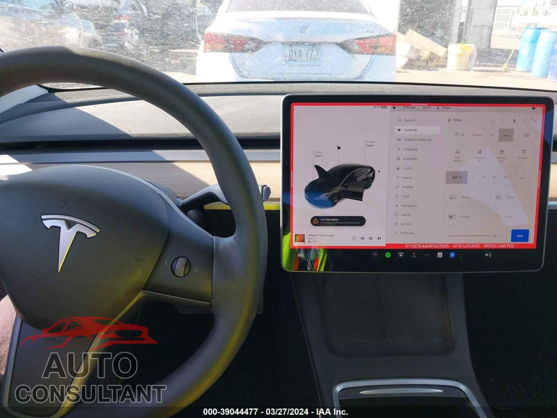 TESLA MODEL 3 2021 - 5YJ3E1EA8MF027265