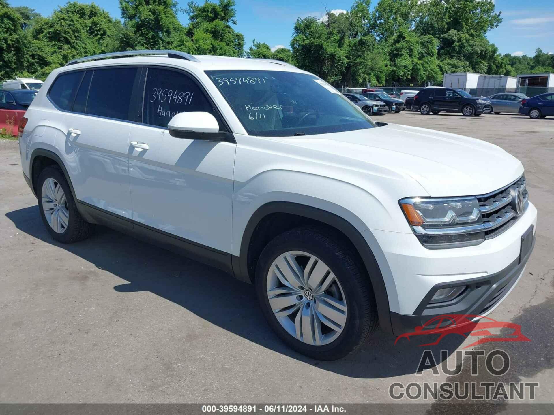 VOLKSWAGEN ATLAS 2019 - 1V2UR2CA5KC514398