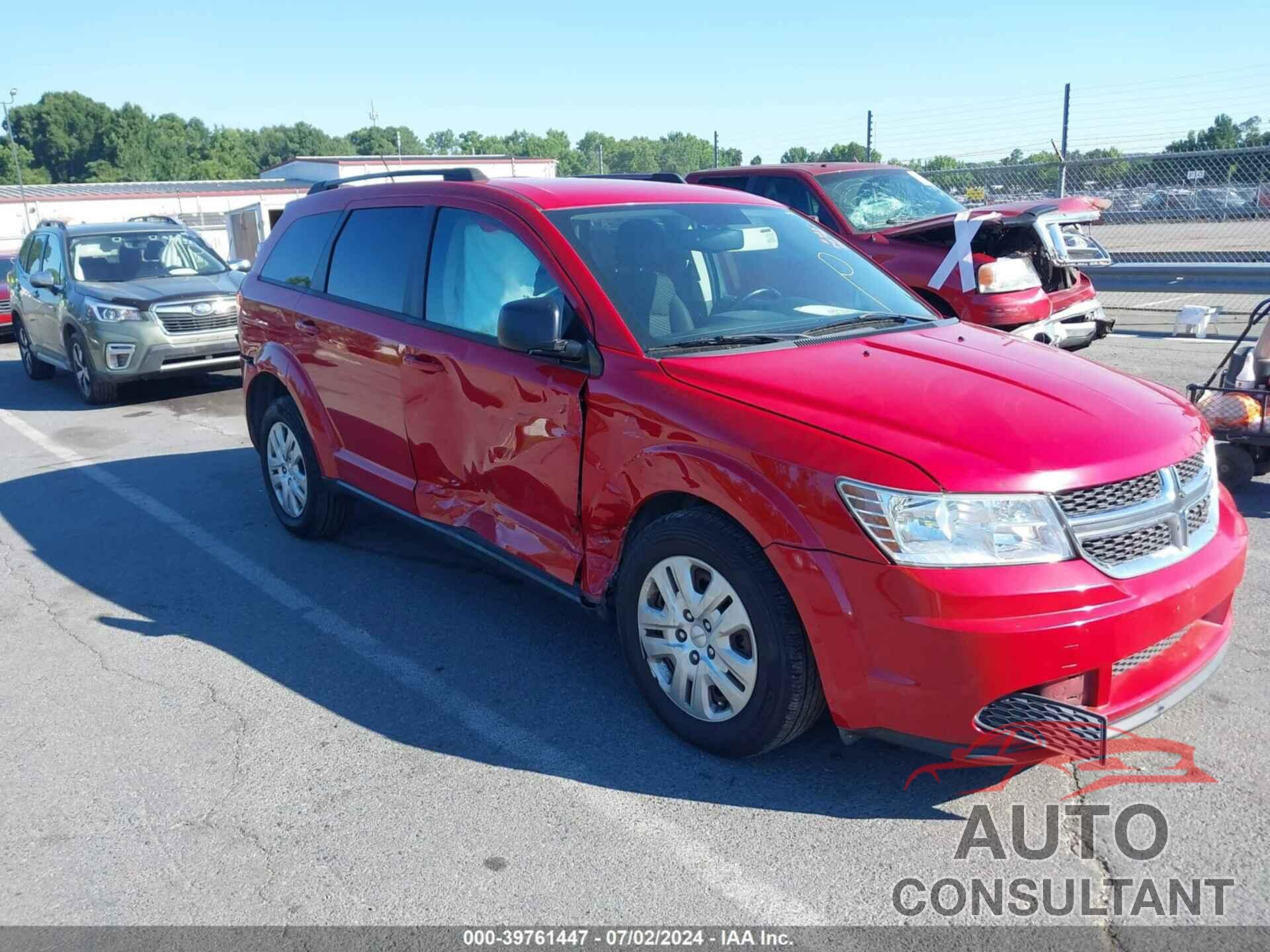 DODGE JOURNEY 2017 - 3C4PDCAB5HT607711