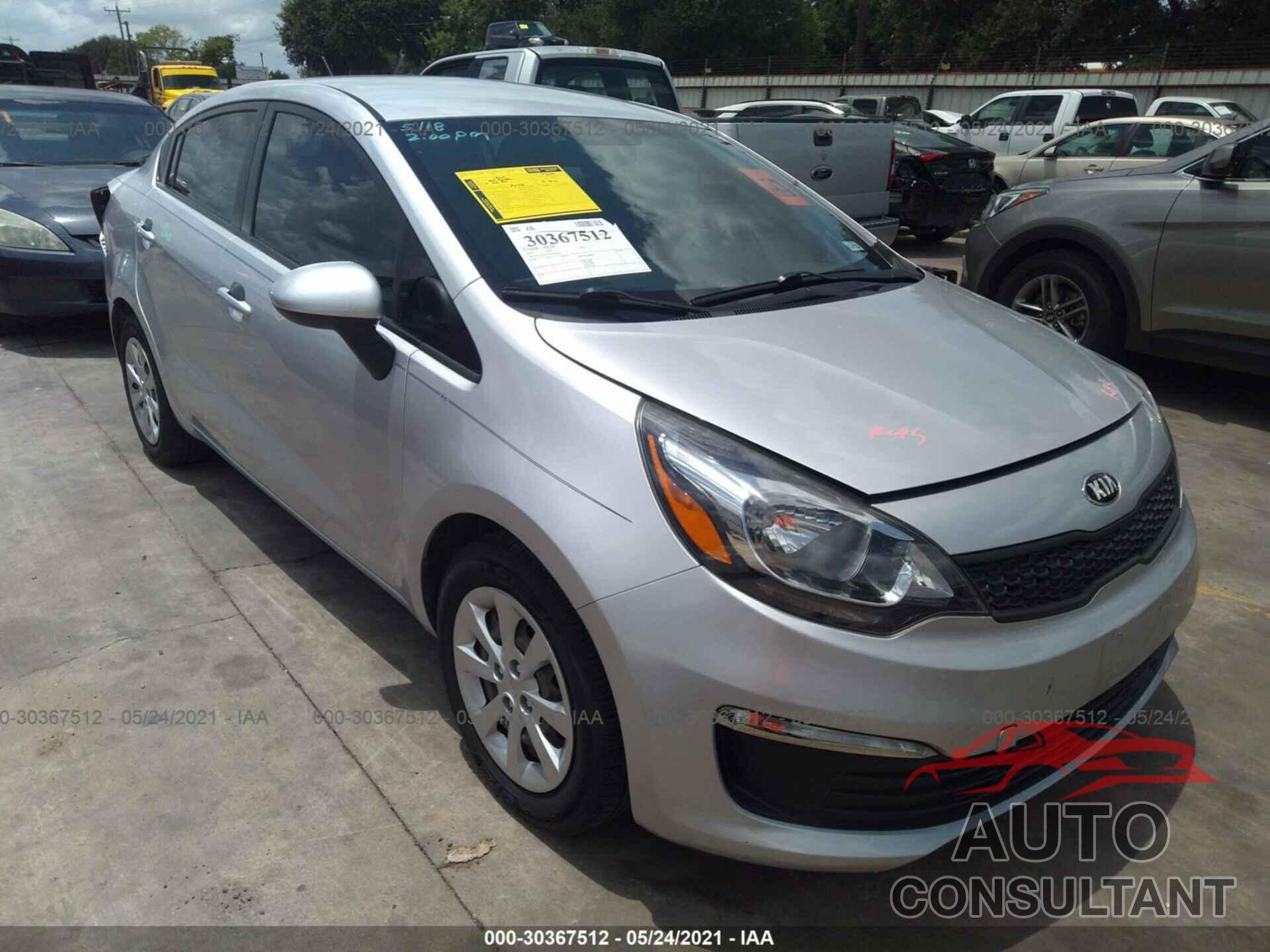KIA RIO 2016 - KNADM4A35G6539420