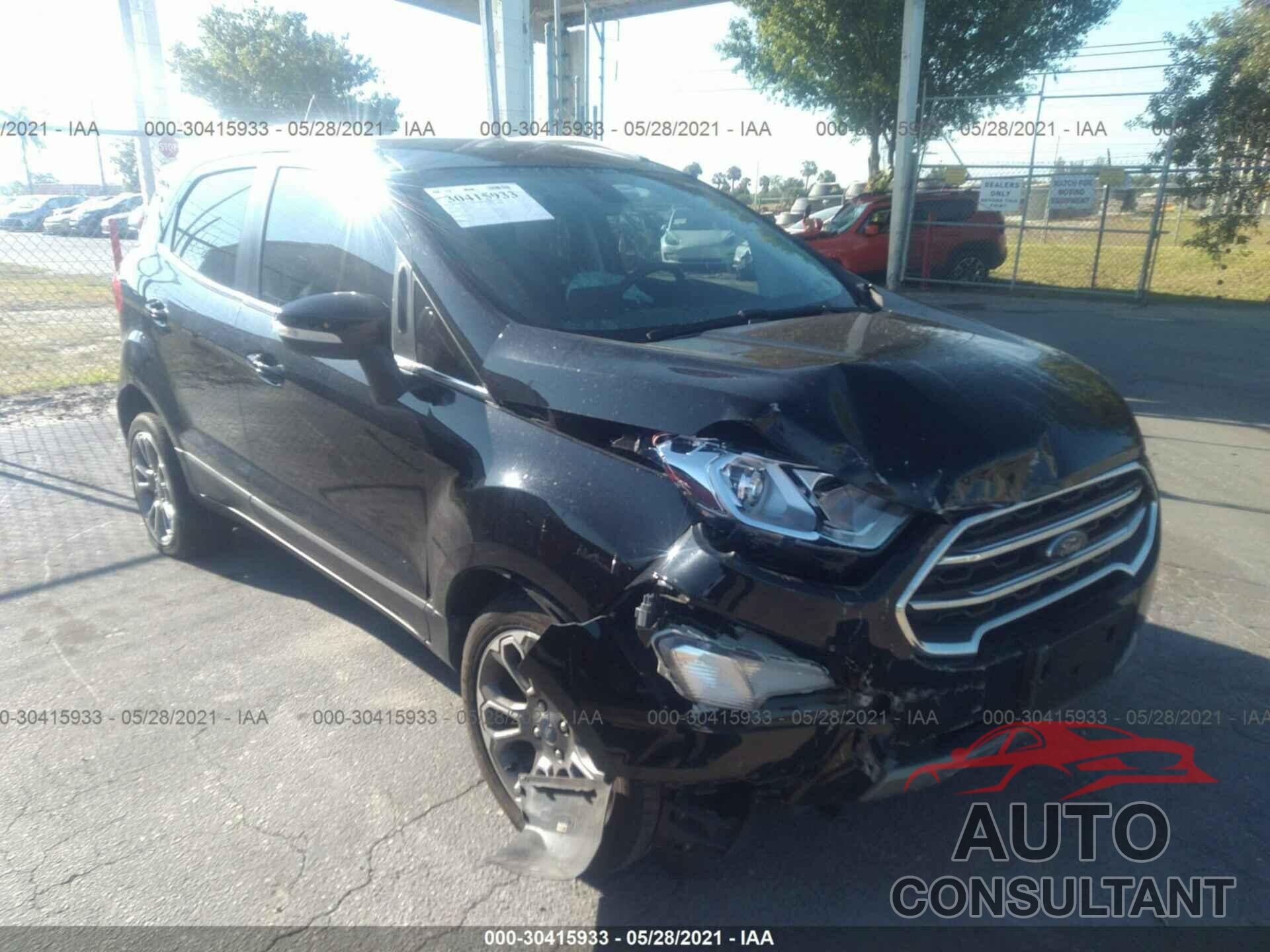 FORD ECOSPORT 2018 - MAJ3P1VE8JC232807