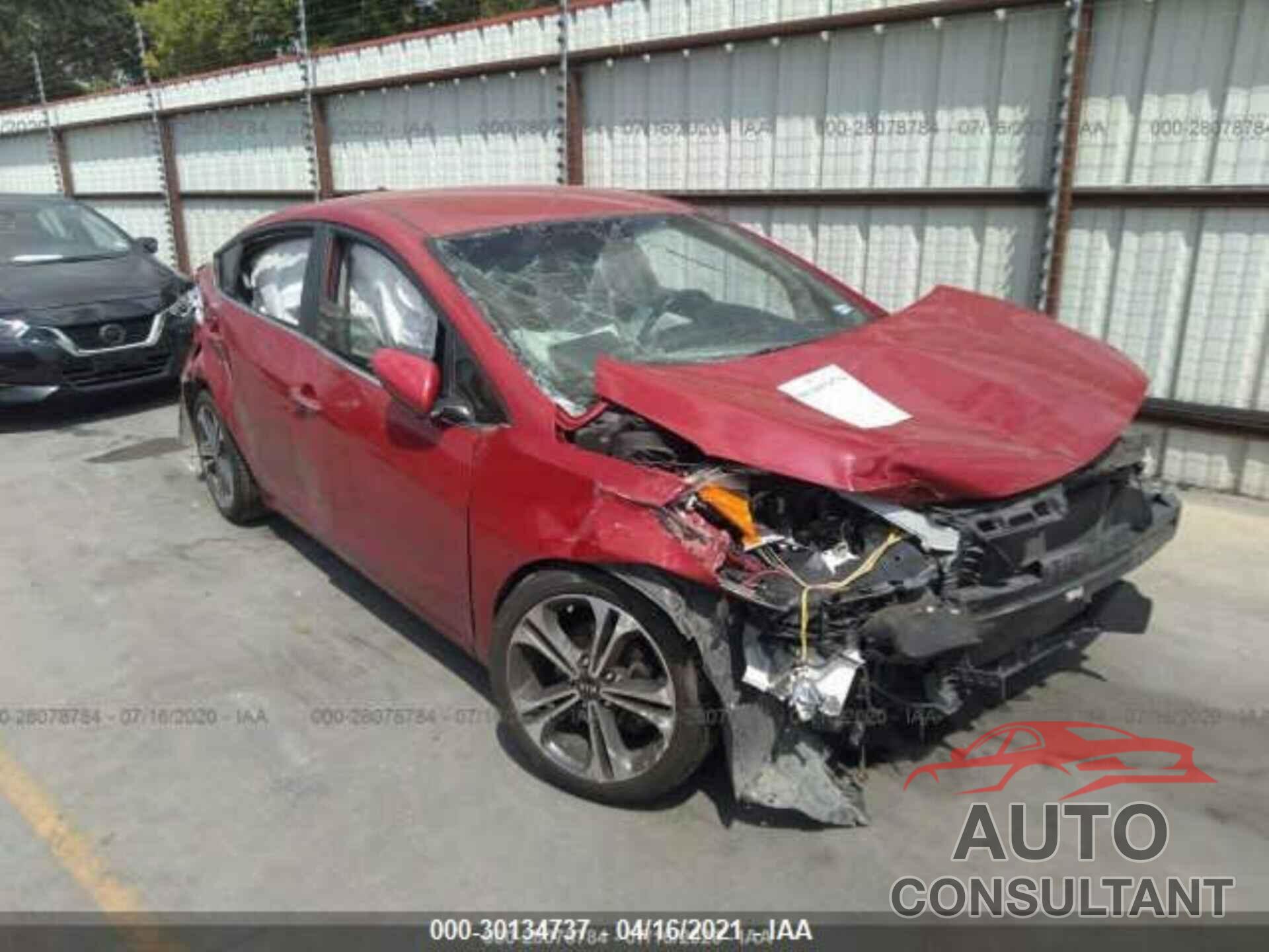 KIA FORTE 2016 - KNAFX4A88G5489727