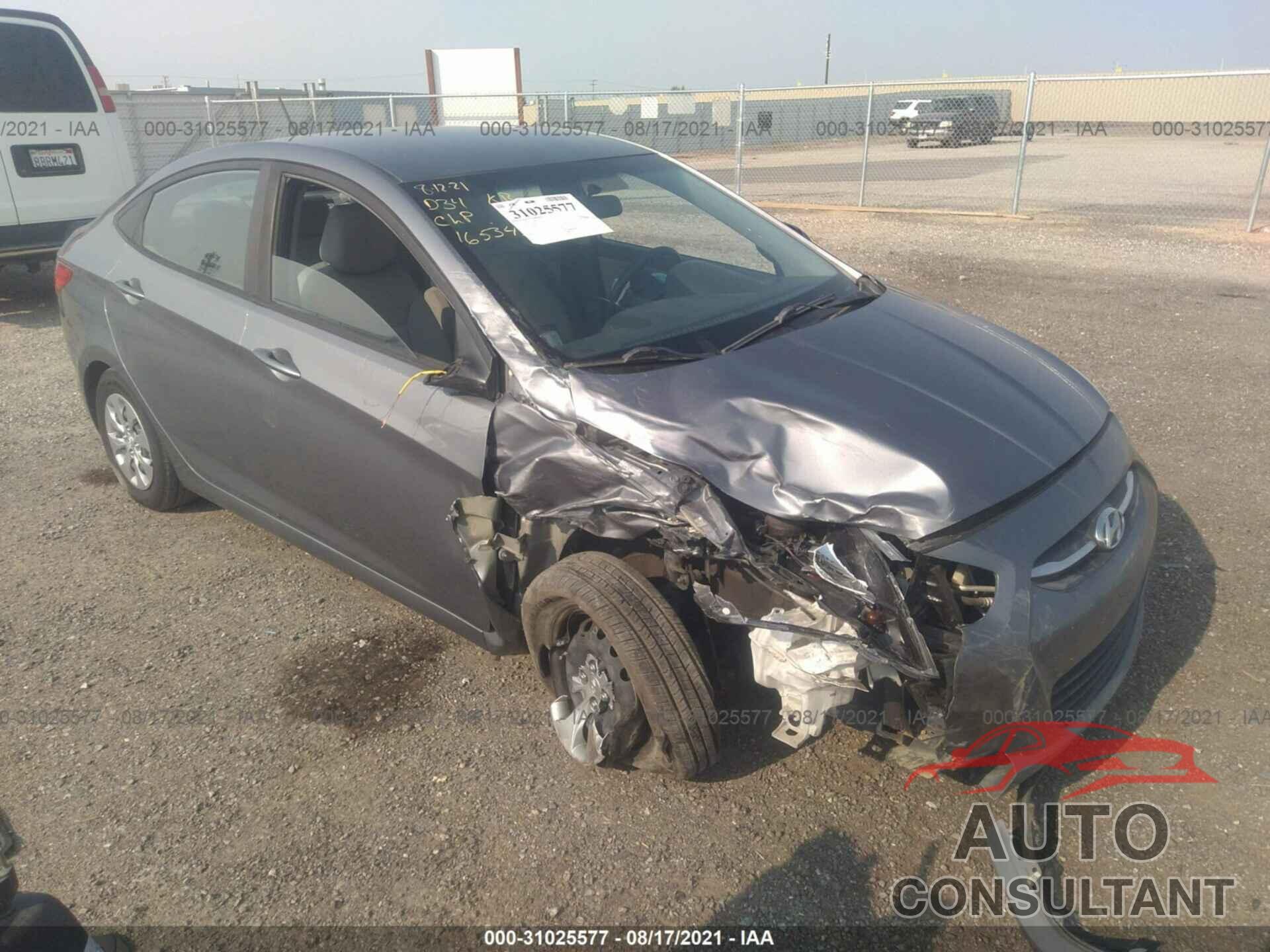 HYUNDAI ACCENT 2017 - KMHCT4AE8HU210111