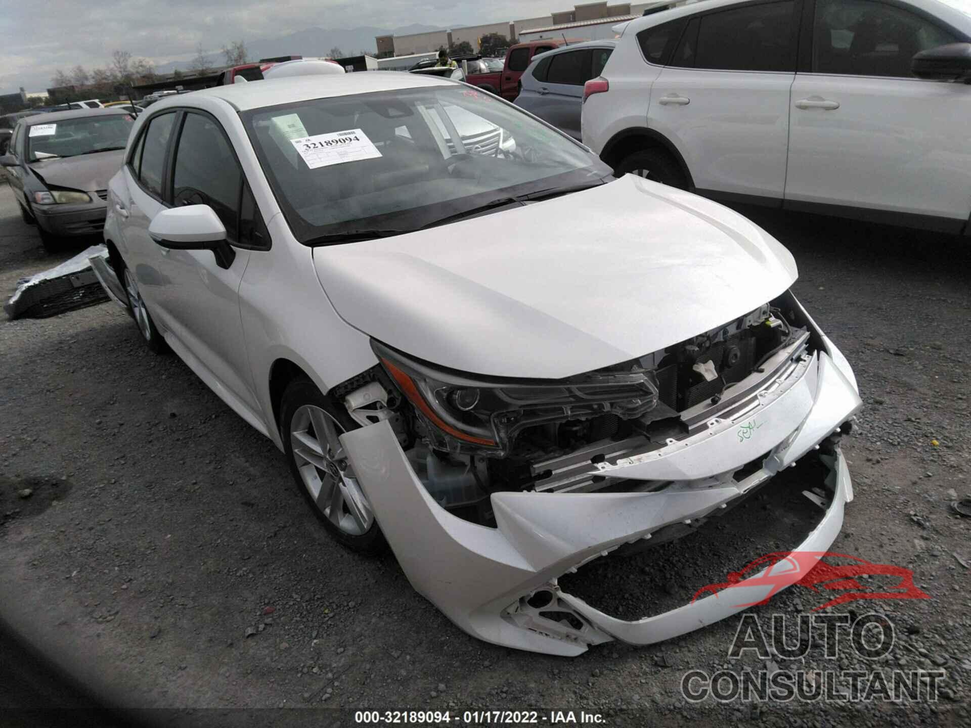 TOYOTA COROLLA HATCHBACK 2020 - JTND4RBE0L3089103