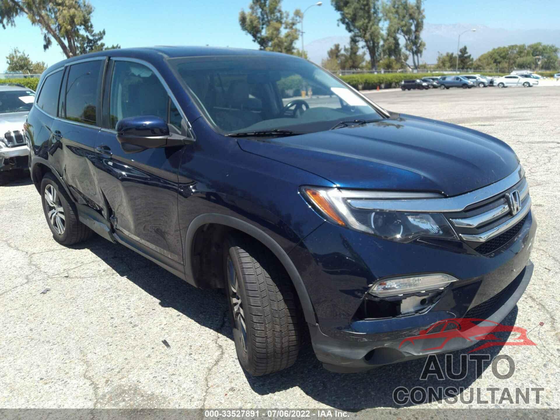 HONDA PILOT 2016 - 5FNYF5H5XGB059101