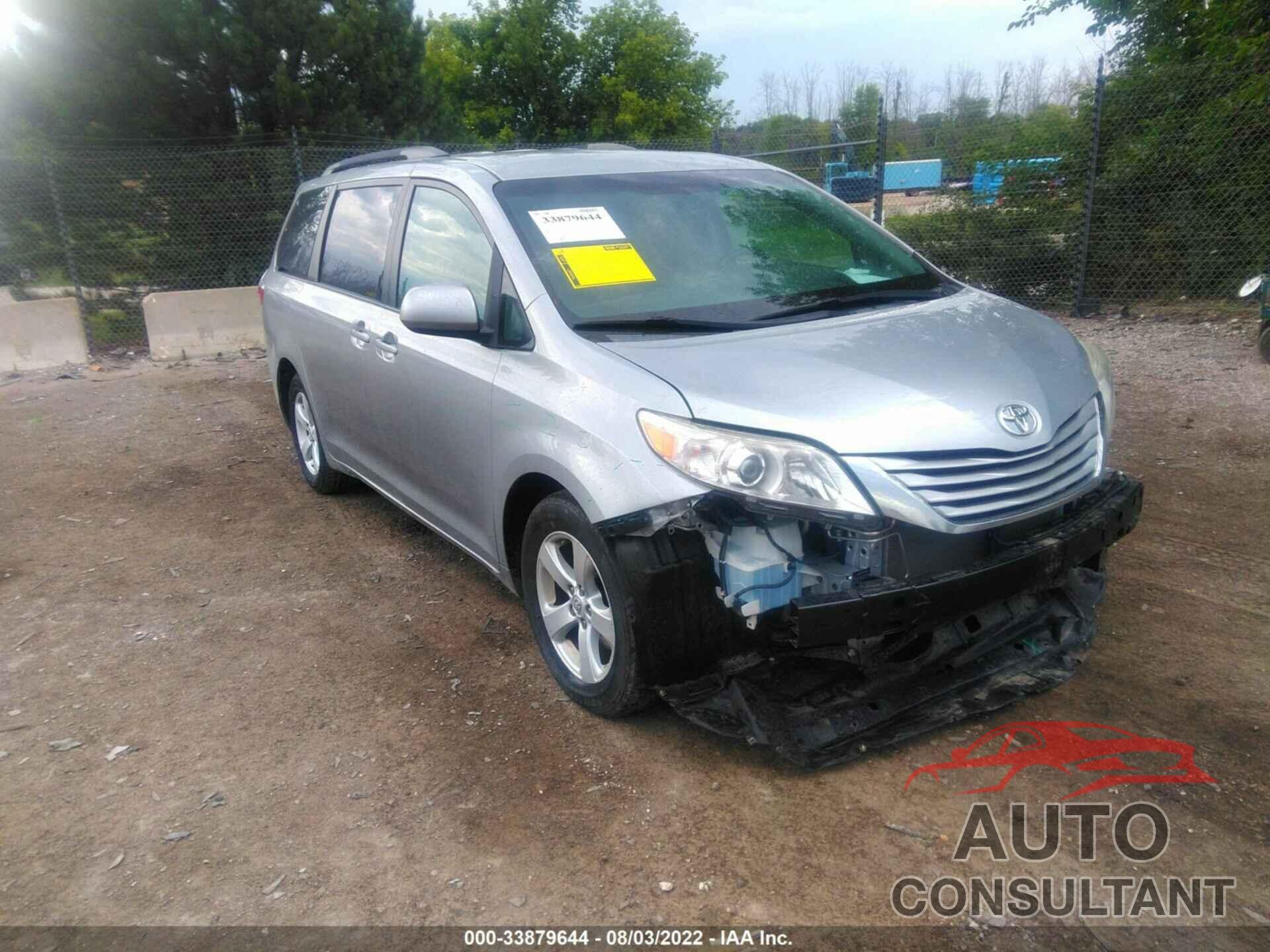 TOYOTA SIENNA 2016 - 5TDKK3DC6GS695018