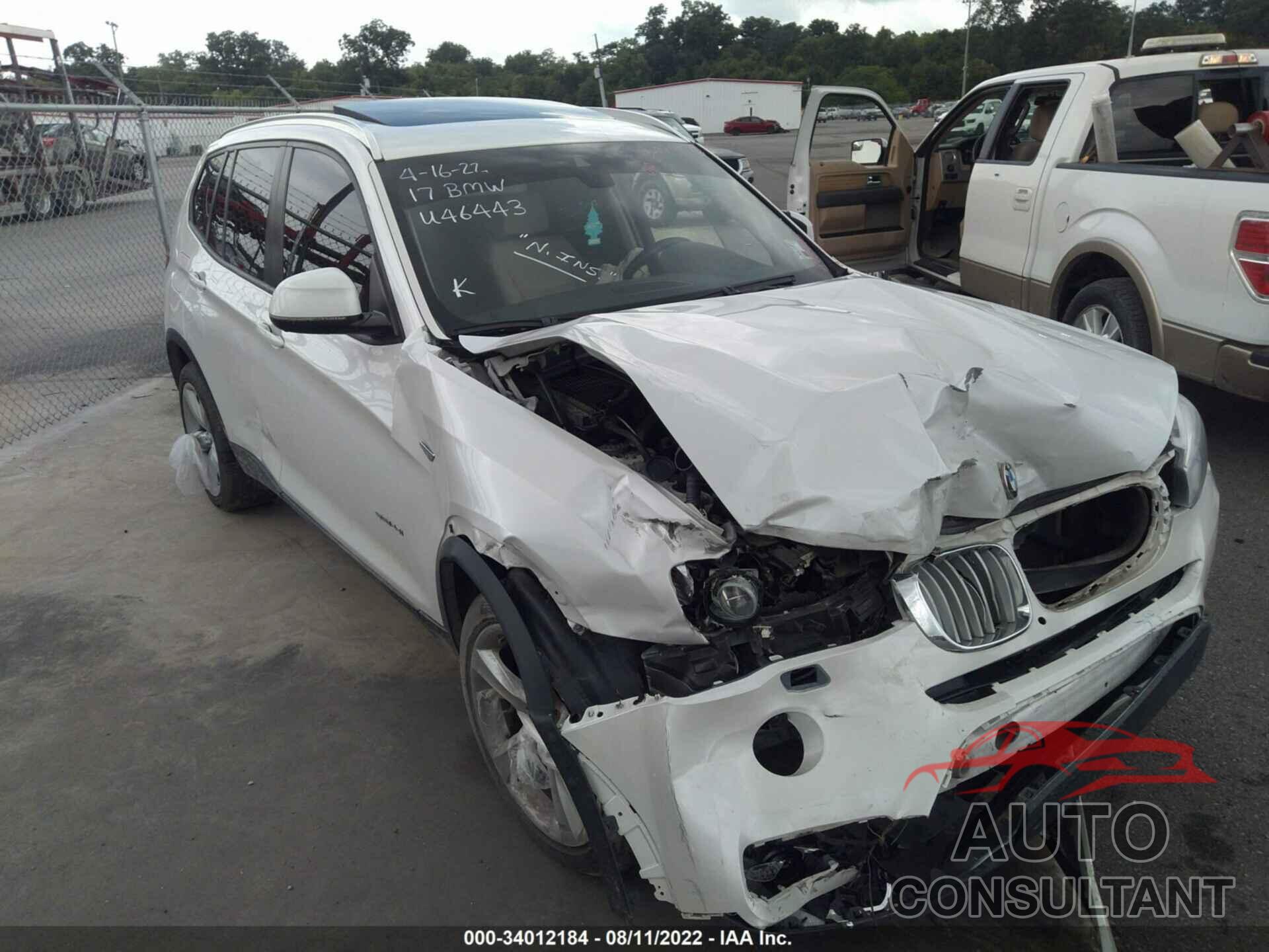 BMW X3 2017 - 5UXWZ7C51H0U46443