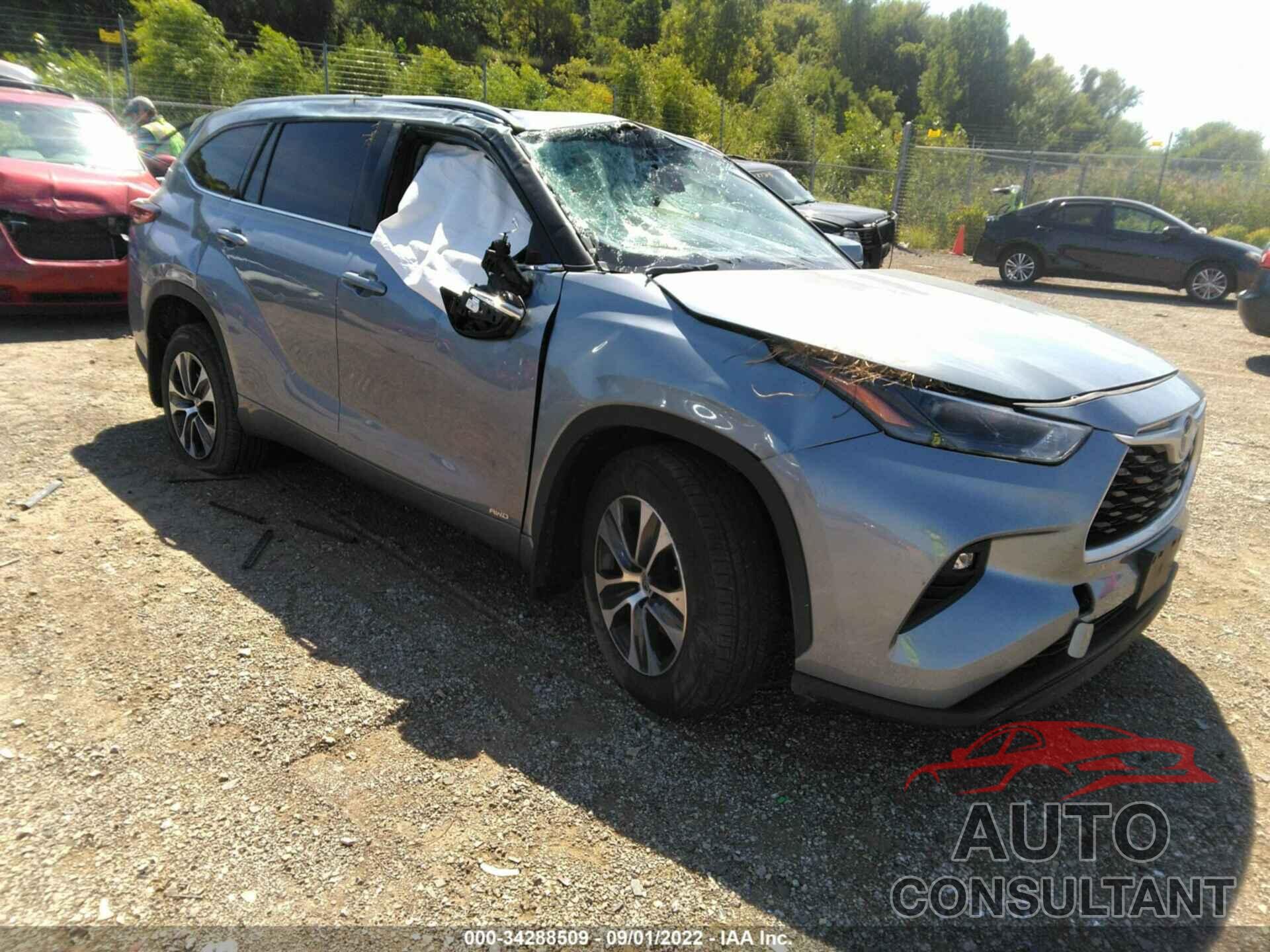TOYOTA HIGHLANDER 2022 - 5TDGBRCH6NS078074