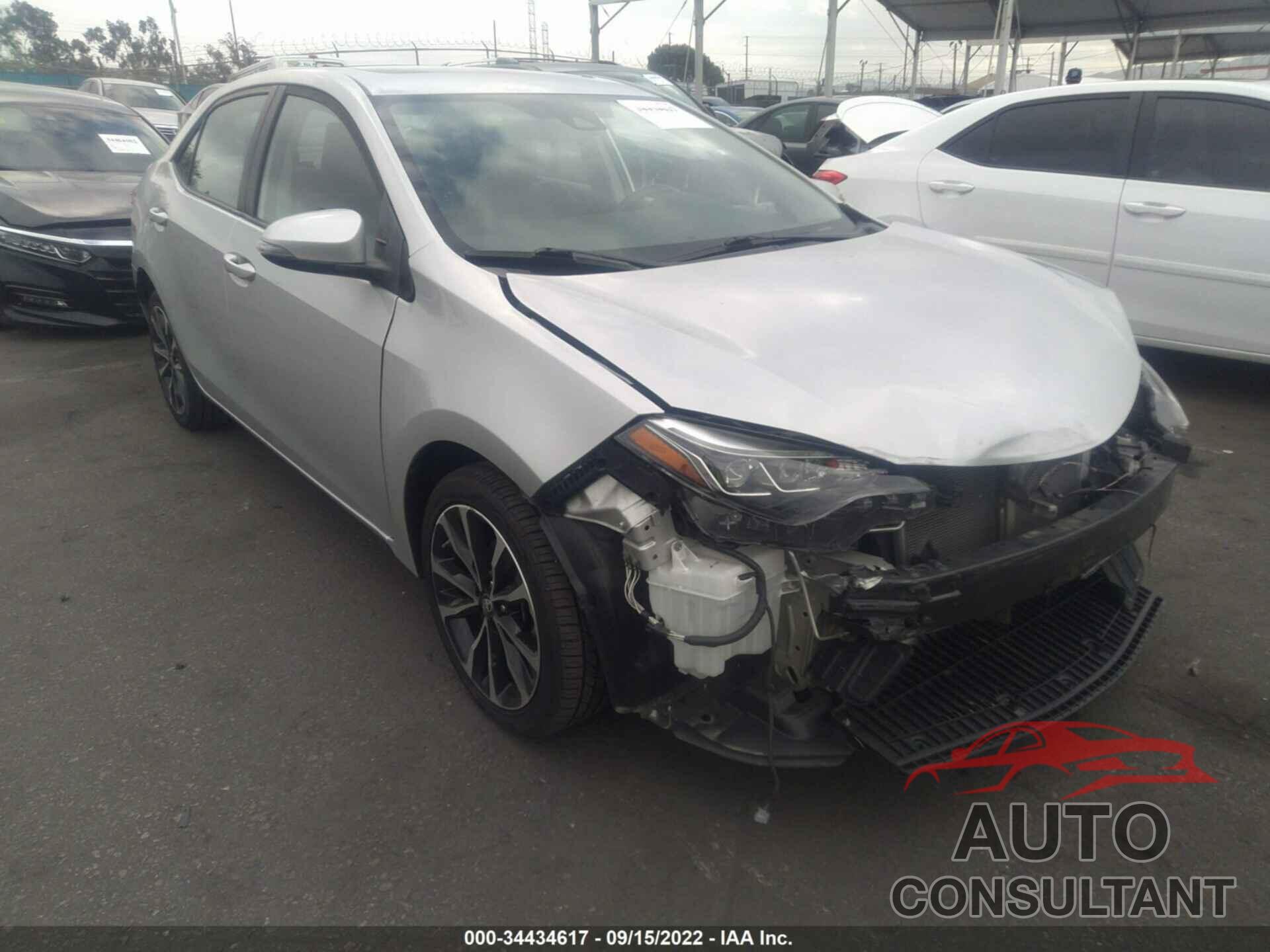 TOYOTA COROLLA 2019 - 5YFBURHE2KP869791