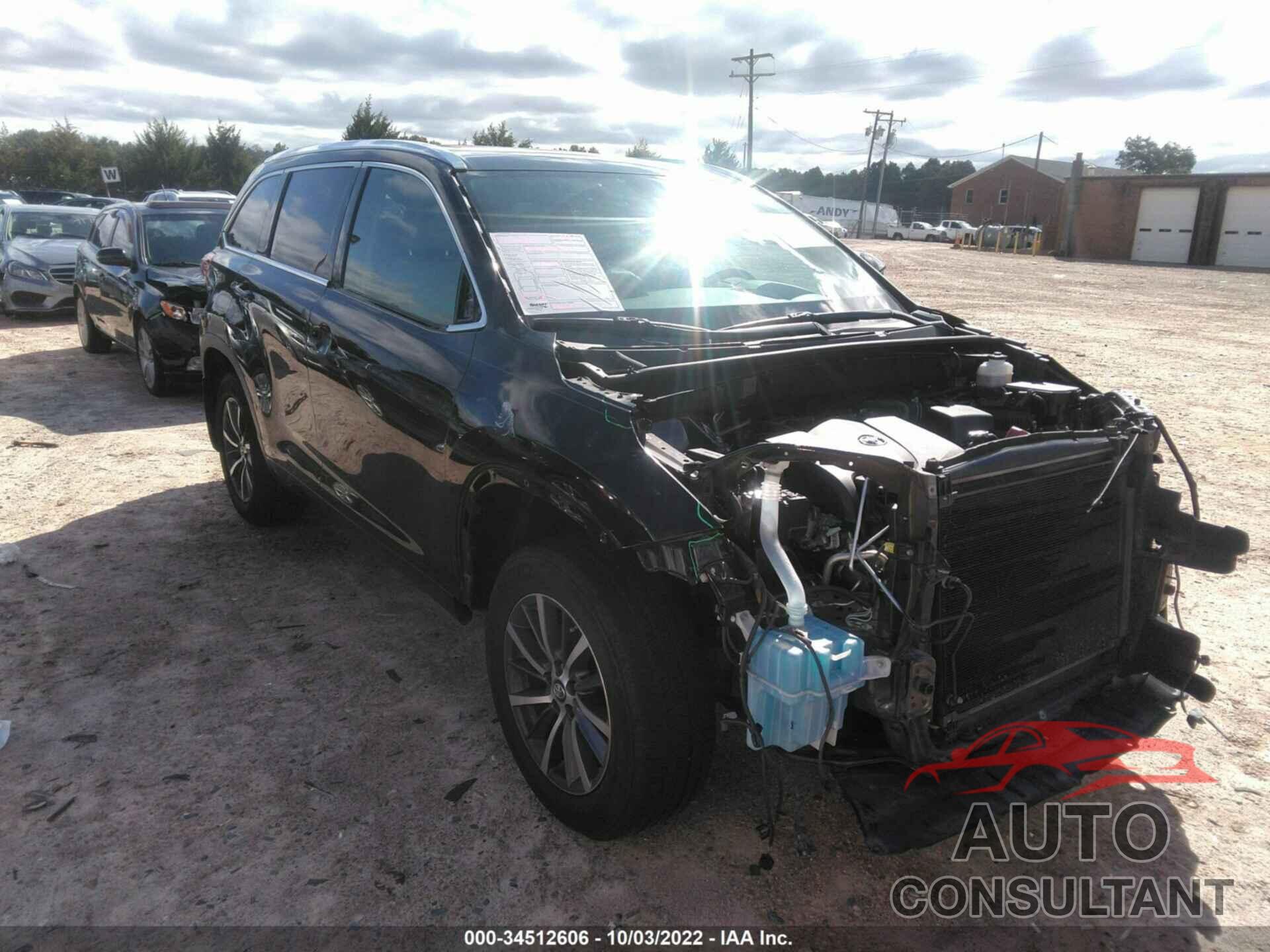 TOYOTA HIGHLANDER 2017 - 5TDJZRFH9HS393999