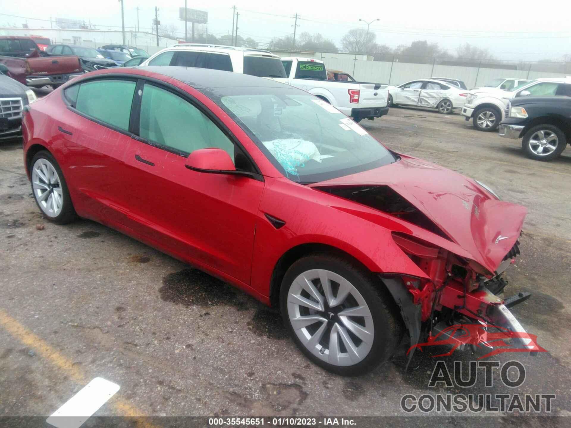 TESLA MODEL 3 2022 - 5YJ3E1EB8NF176561