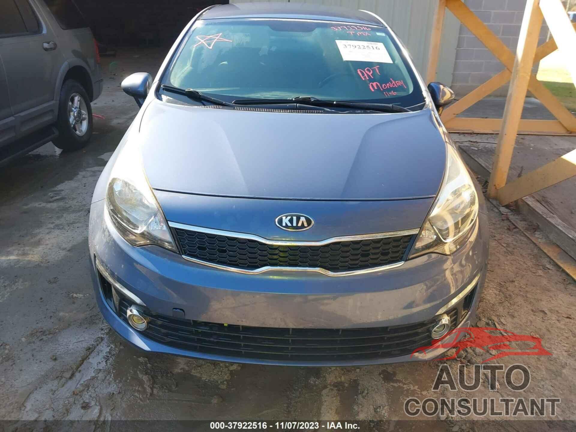 KIA RIO 2016 - KNADN4A33G6574373