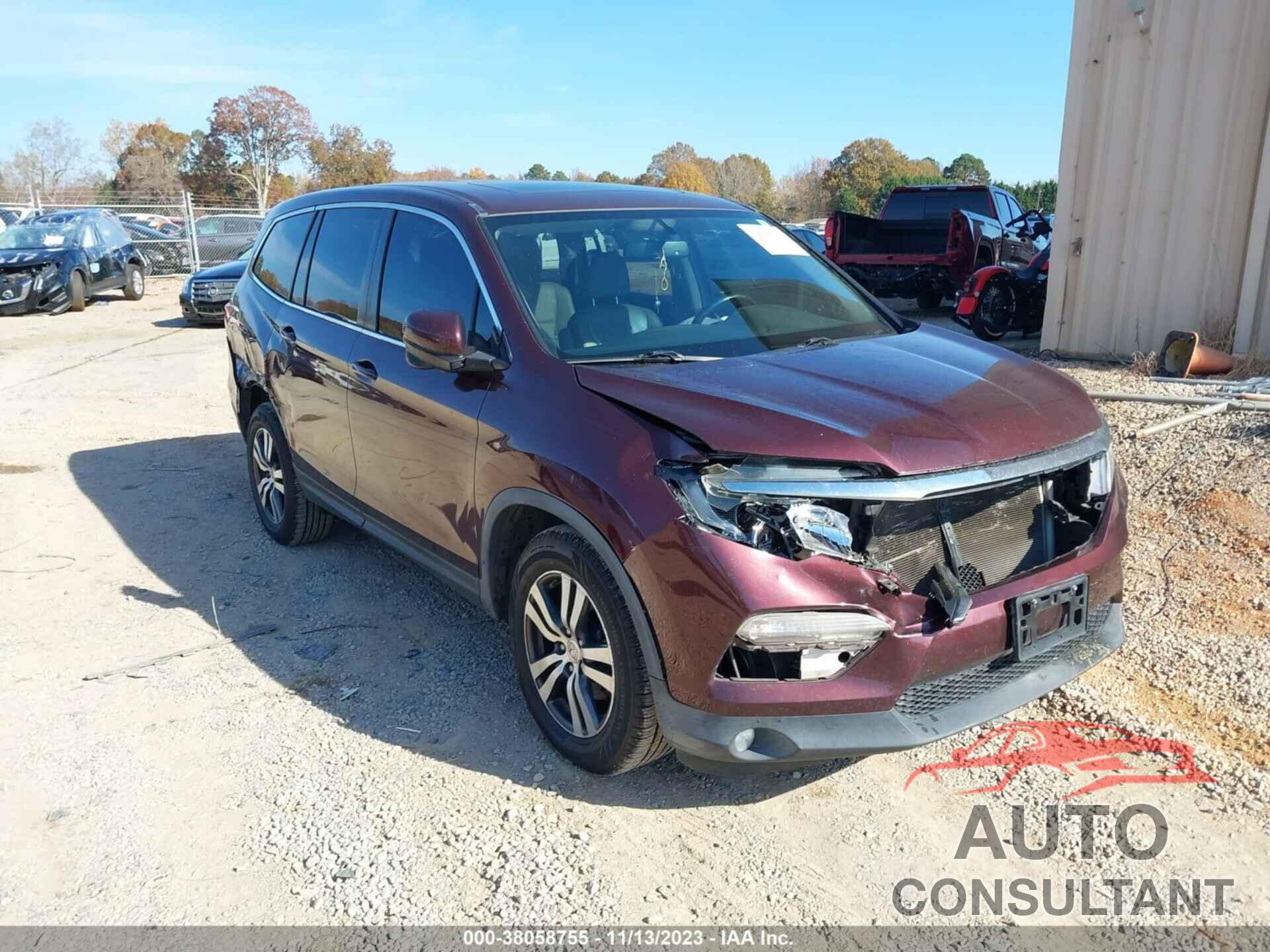 HONDA PILOT 2016 - 5FNYF6H53GB101260