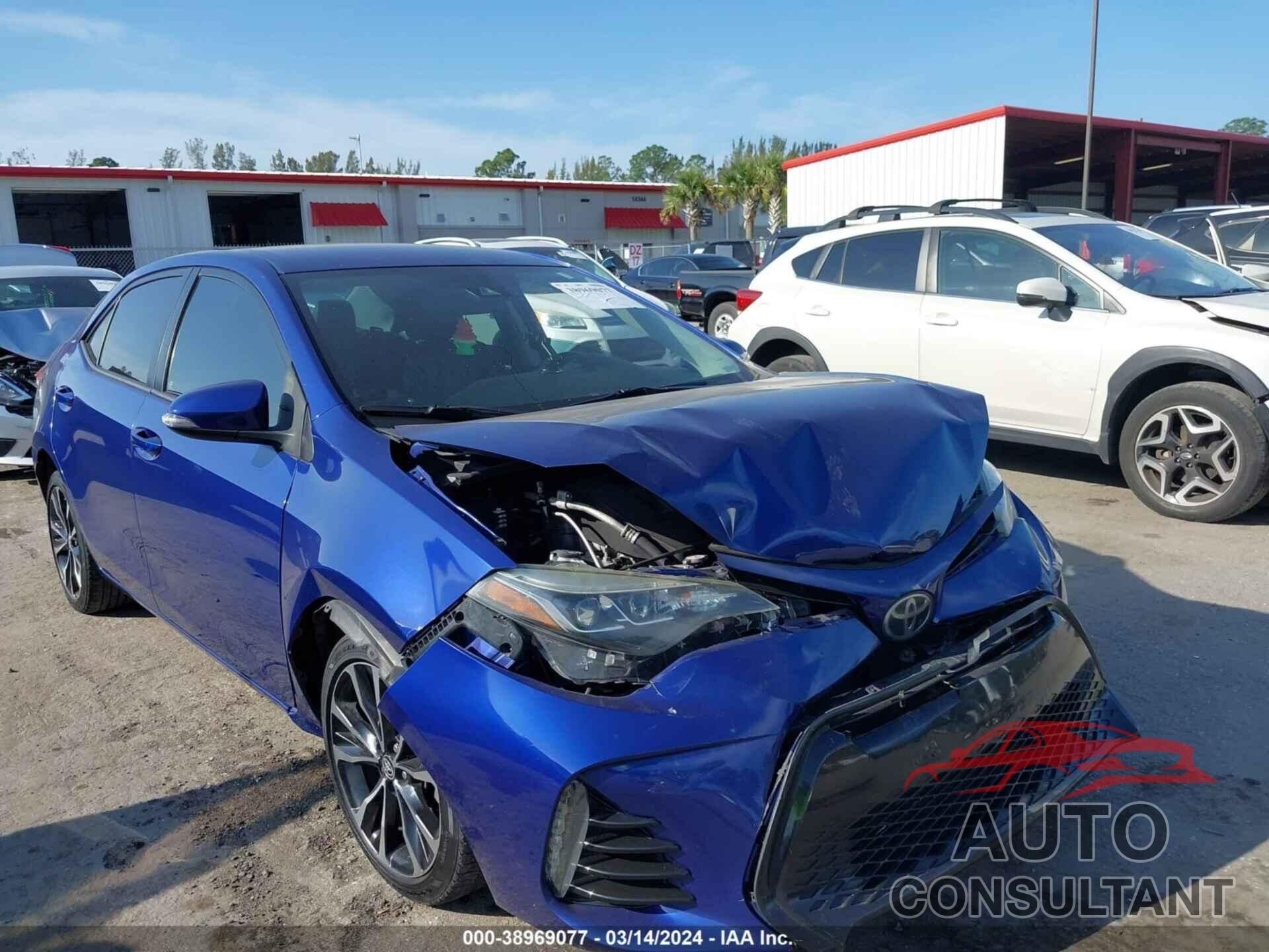 TOYOTA COROLLA 2017 - 2T1BURHE2HC816176